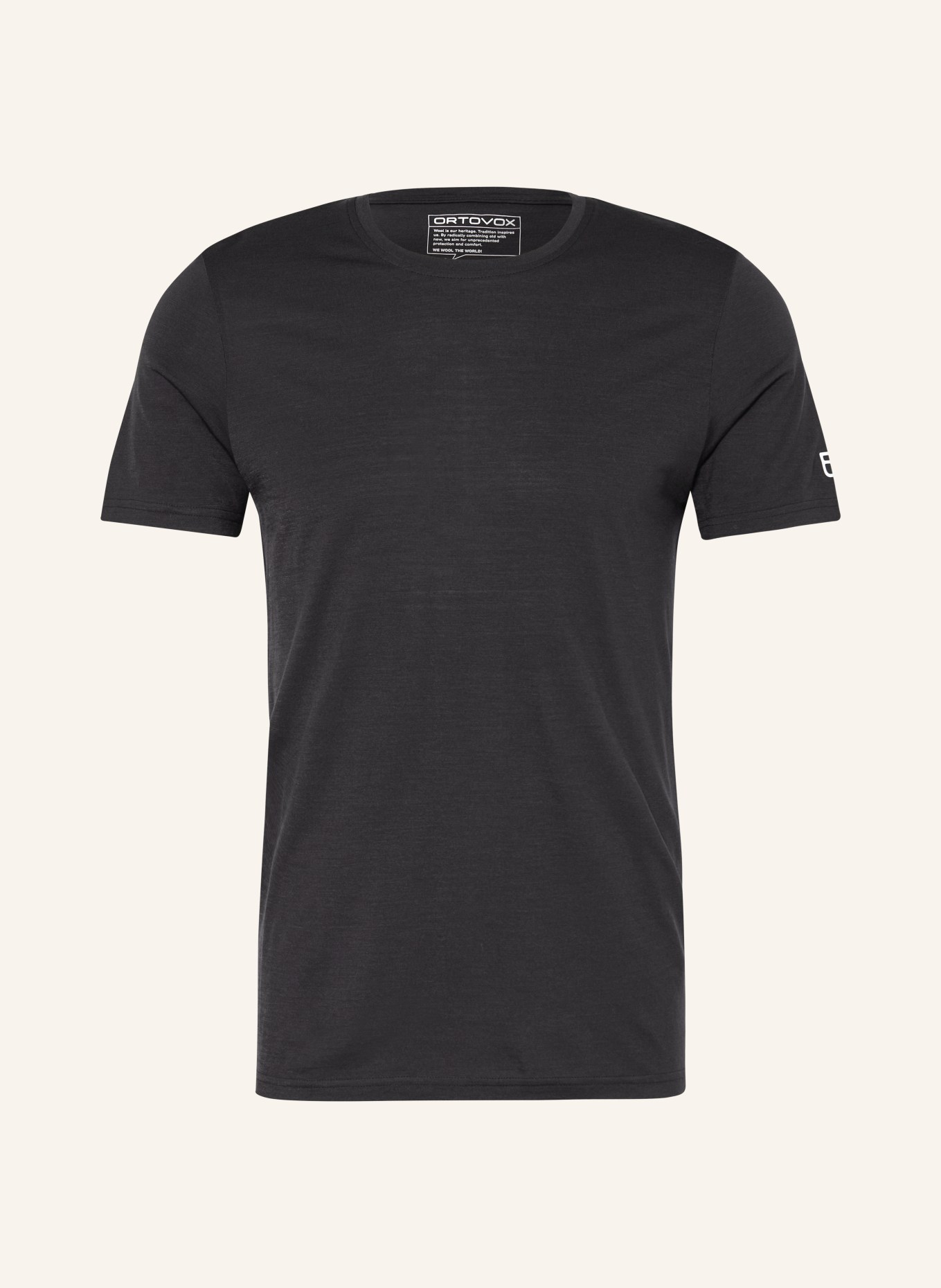 ORTOVOX T-shirt 150 COOL CLEAN TS met merinowol: ZWART