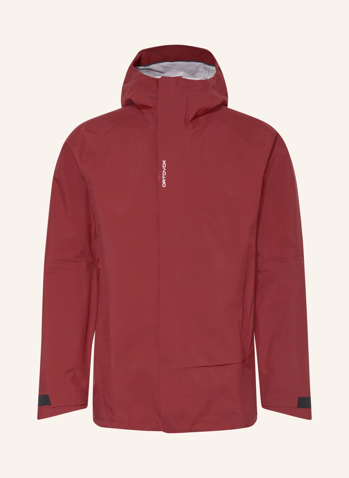 ORTOVOX Hardshell-jas SECEDA 3L: DONKERROOD