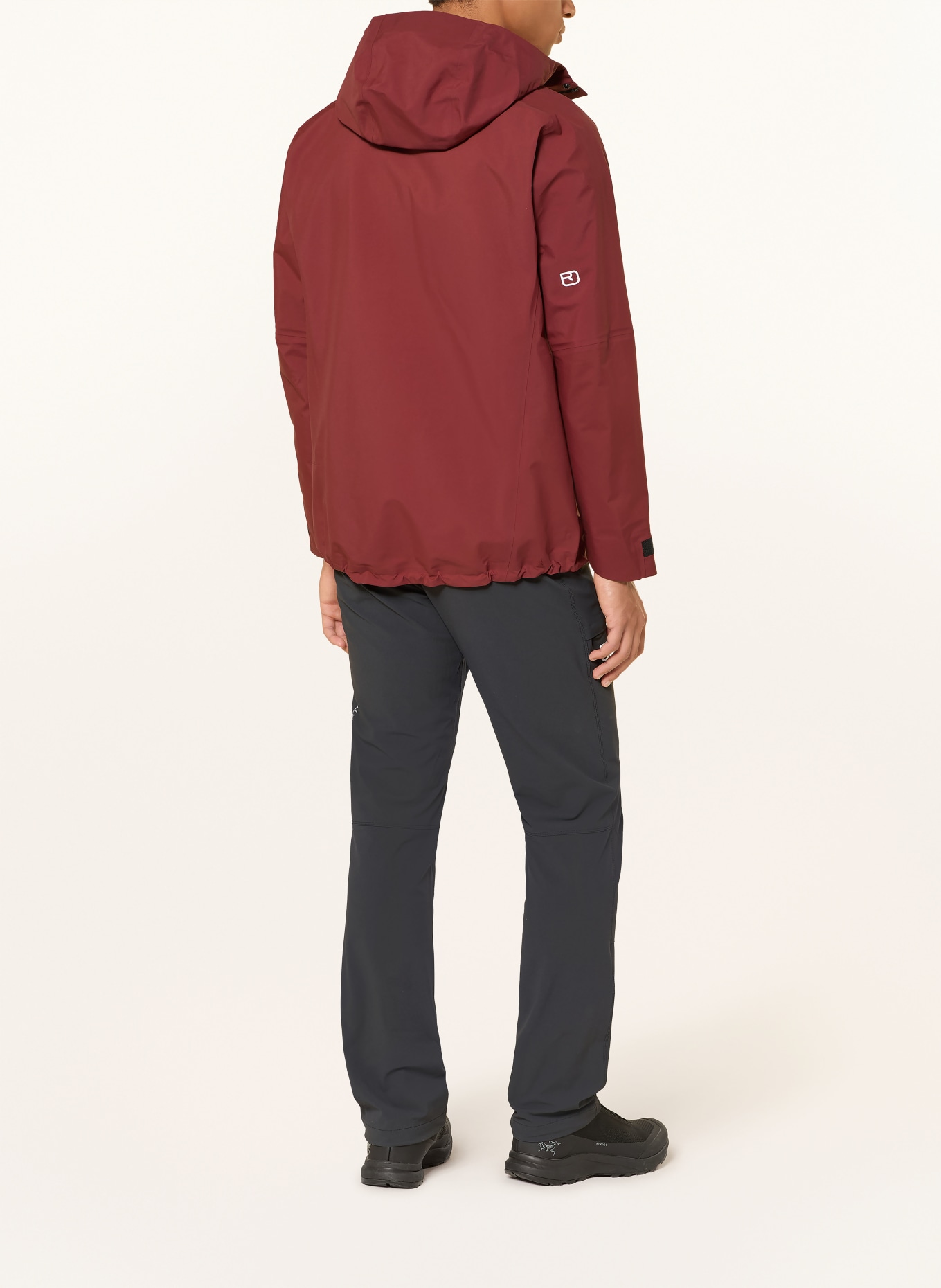 ORTOVOX Hardshell-jas SECEDA 3L: DONKERROOD