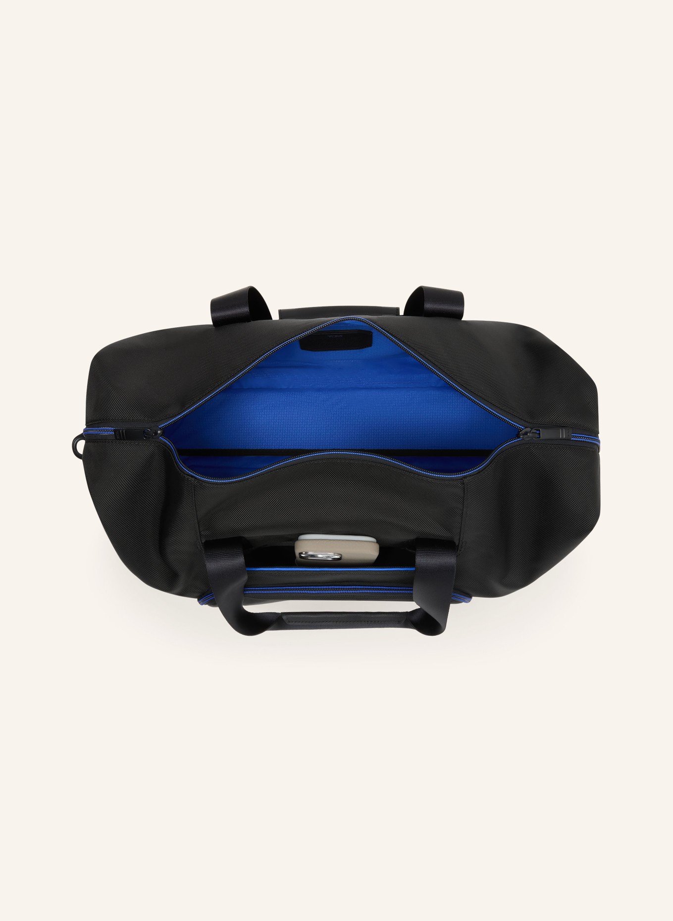 TUMI ALPHA Weekender DOUBLE EXPANSION DUFFEL: CZARNY / NIEBIESKI