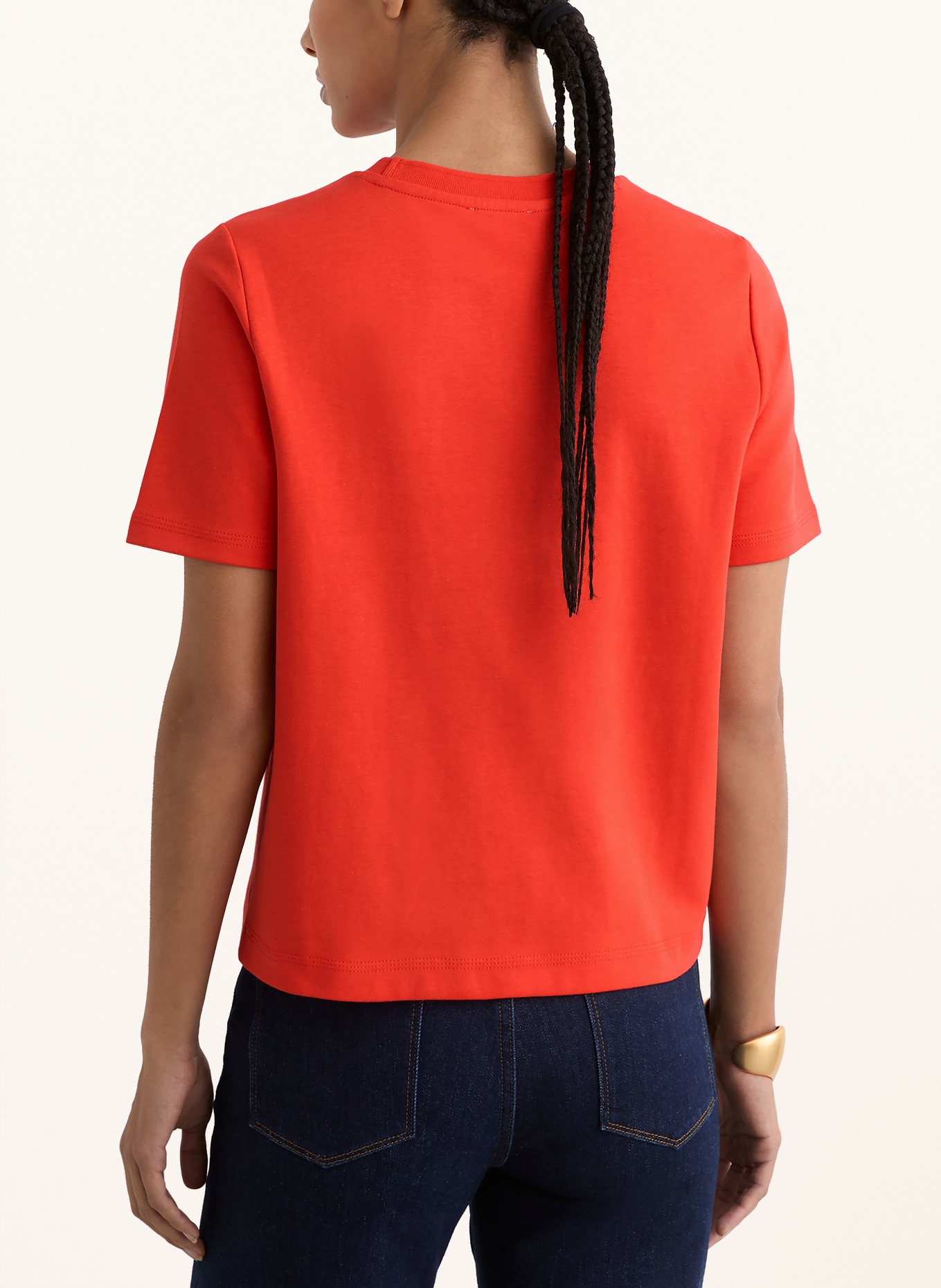 REISS T-shirt JOSIE: DONKERORANJE
