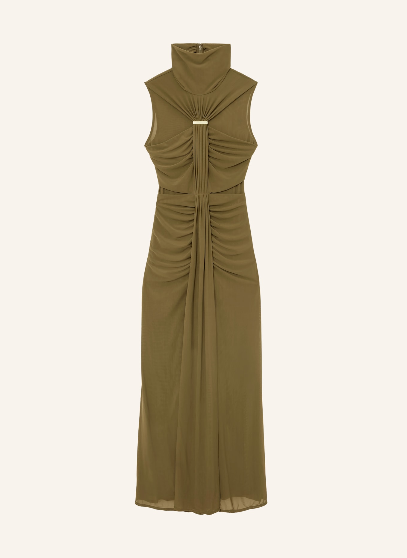 REISS Mesh-jurk COLETTE: KAKI