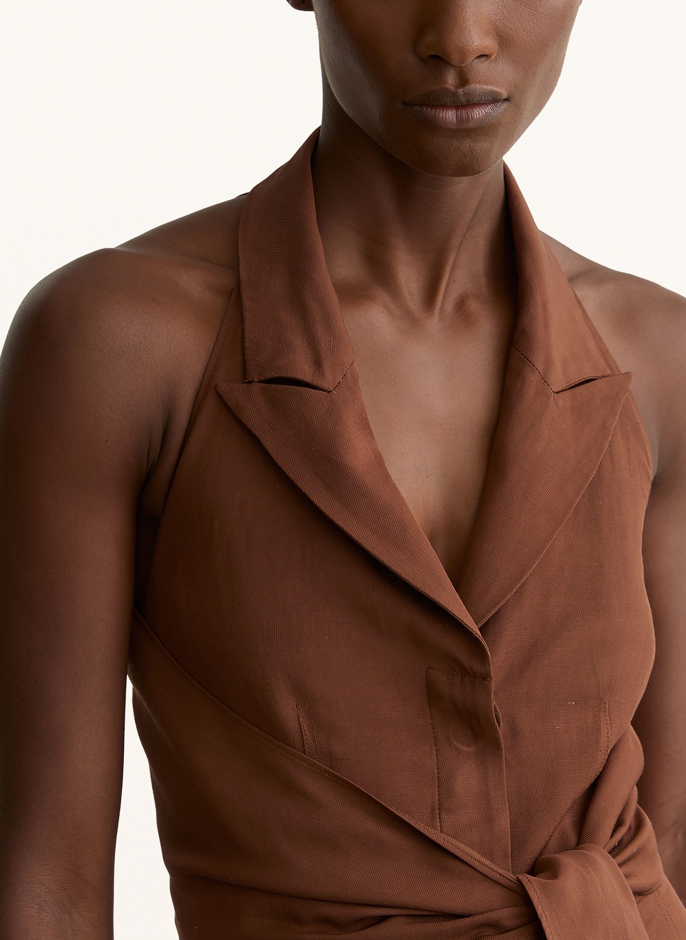 REISS Combinaison TAYA: MARRON