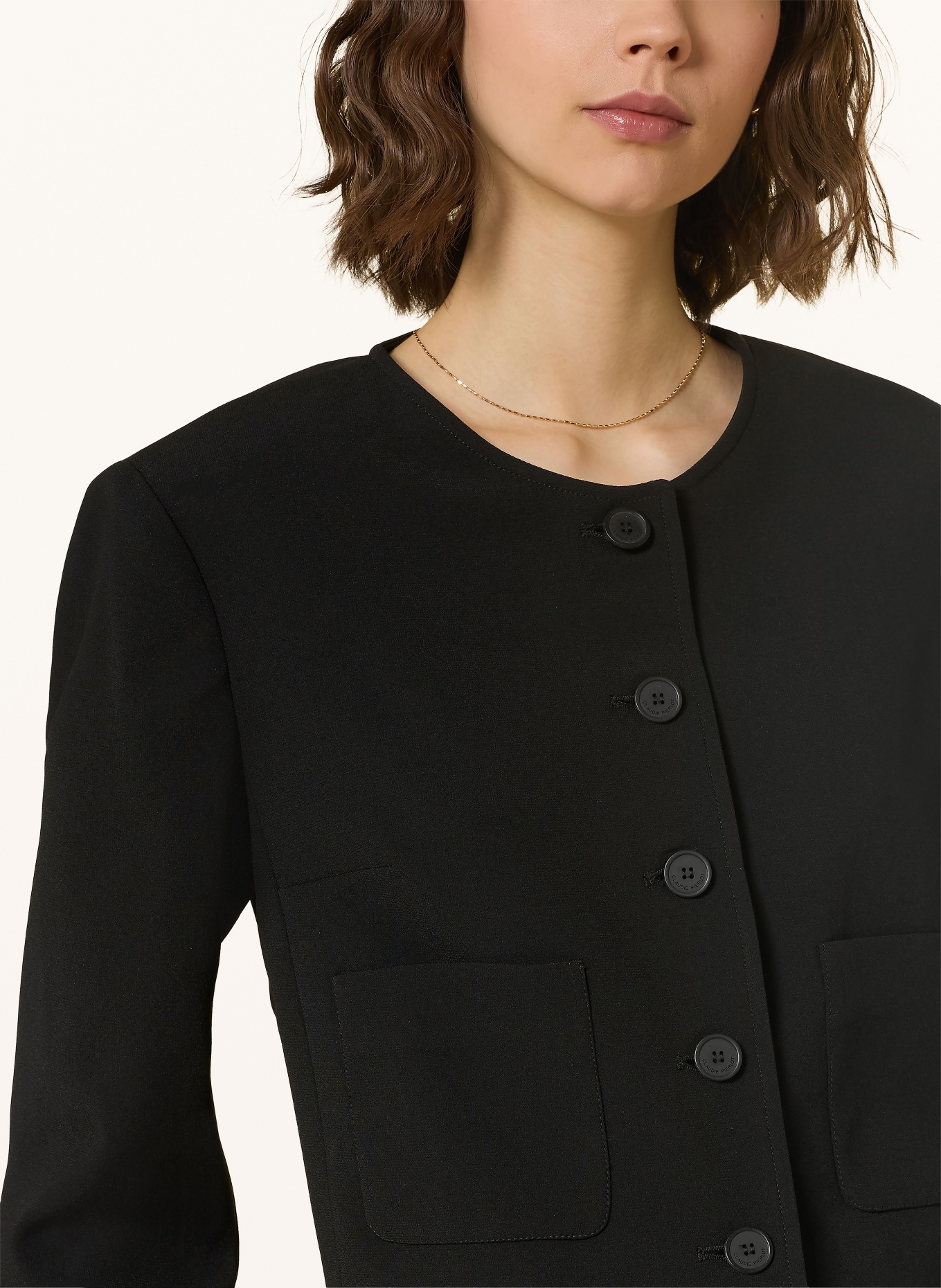 CLAUDIE PIERLOT Kastenjacke: SCHWARZ