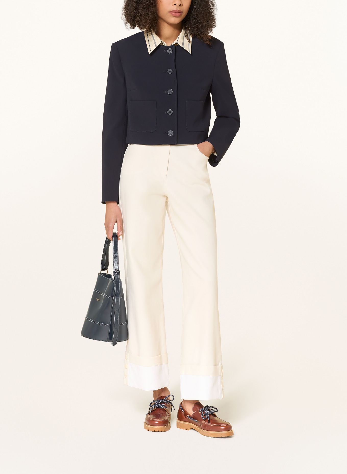 CLAUDIE PIERLOT Kastenjacke: DUNKELBLAU