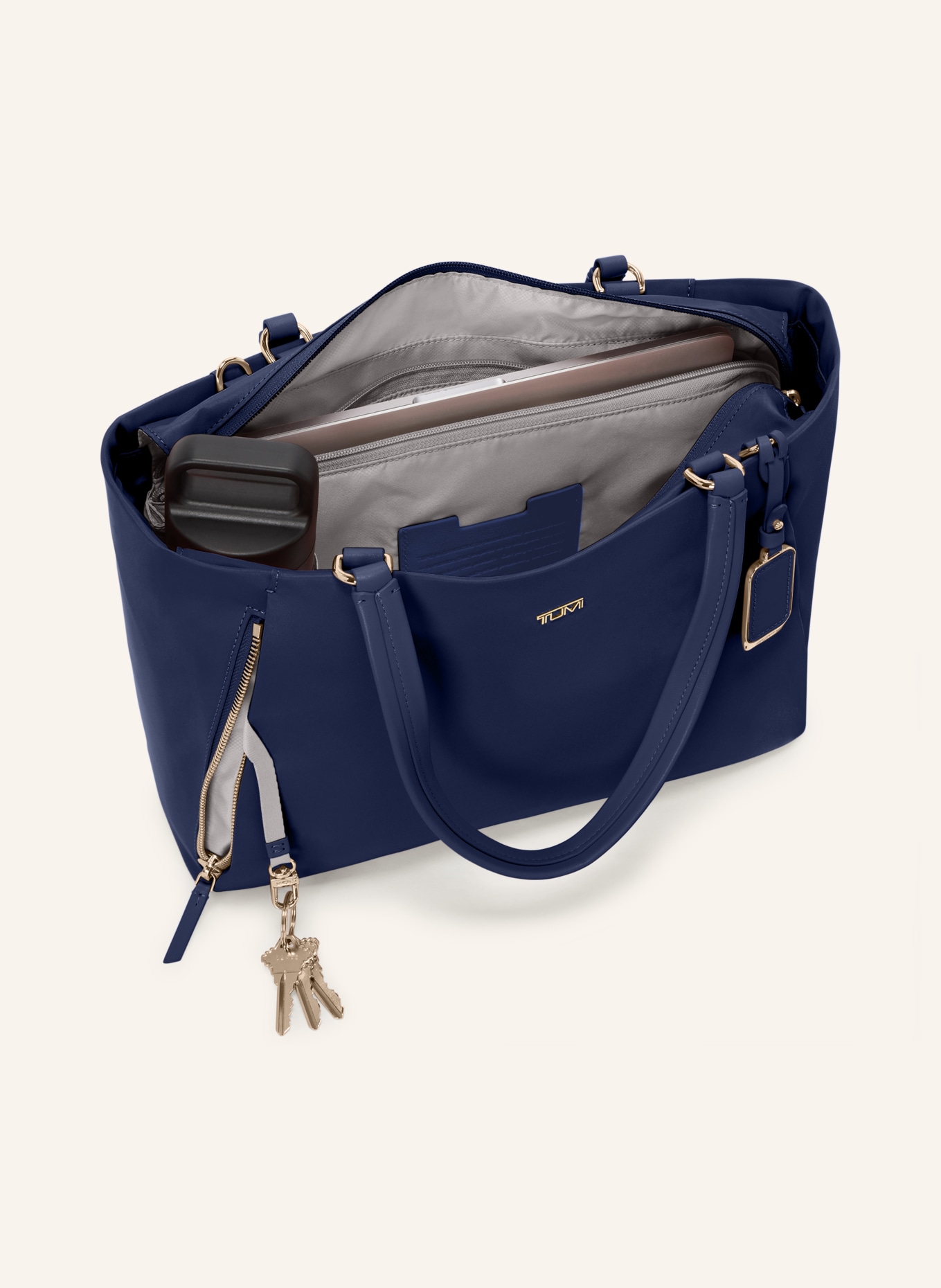 TUMI VOYAGEUR Shopper VALETTA MEDIUM: DUNKELBLAU / SILBER