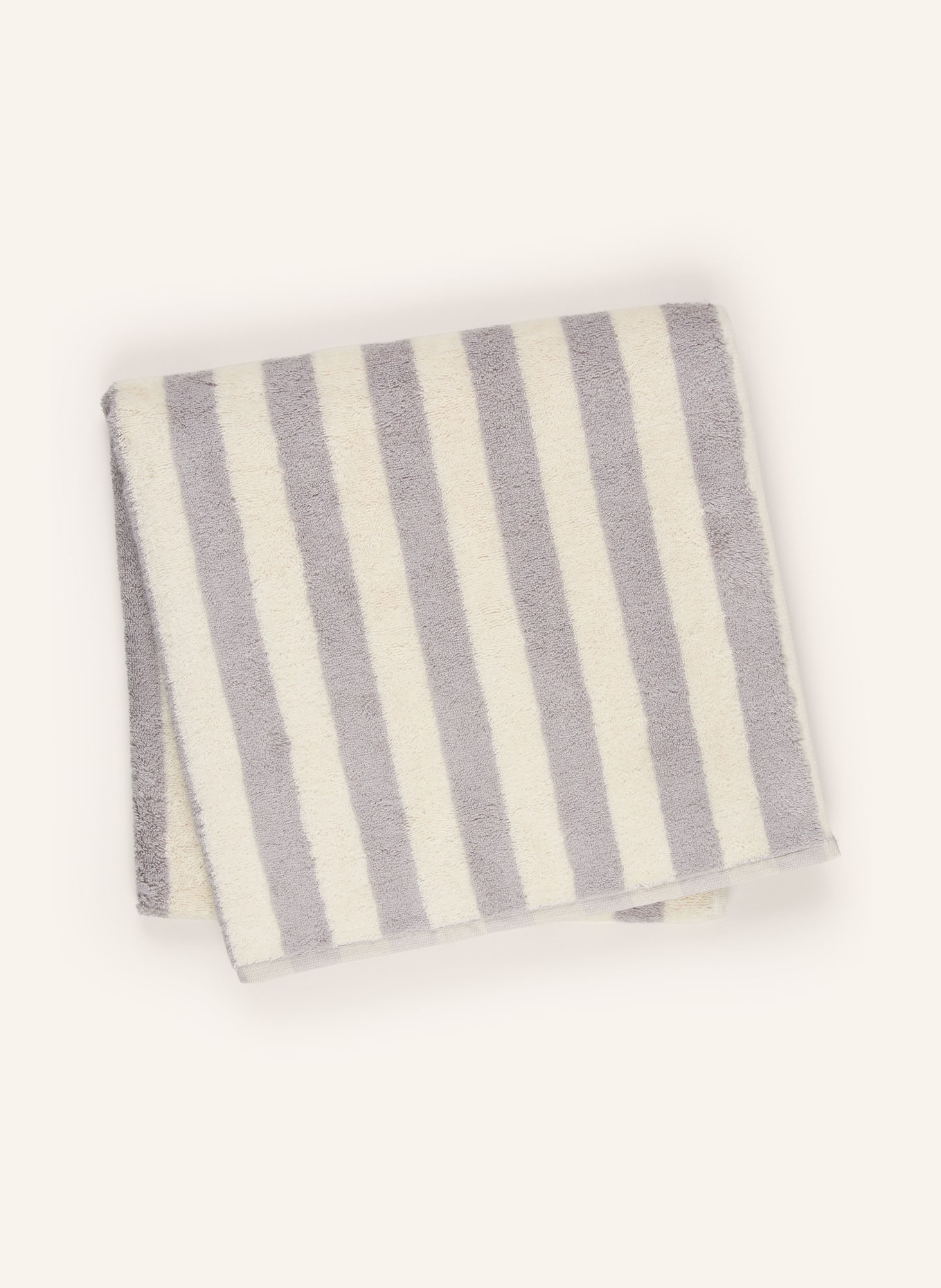 Cawö Douchehanddoek BOLD: GRIJS / CRÈME