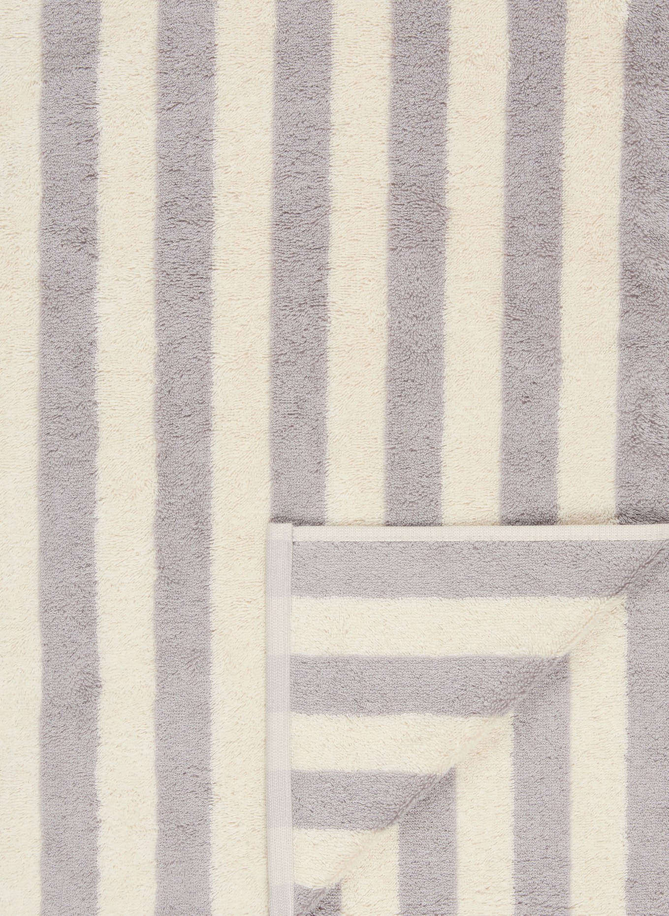 Cawö Douchehanddoek BOLD: GRIJS / CRÈME