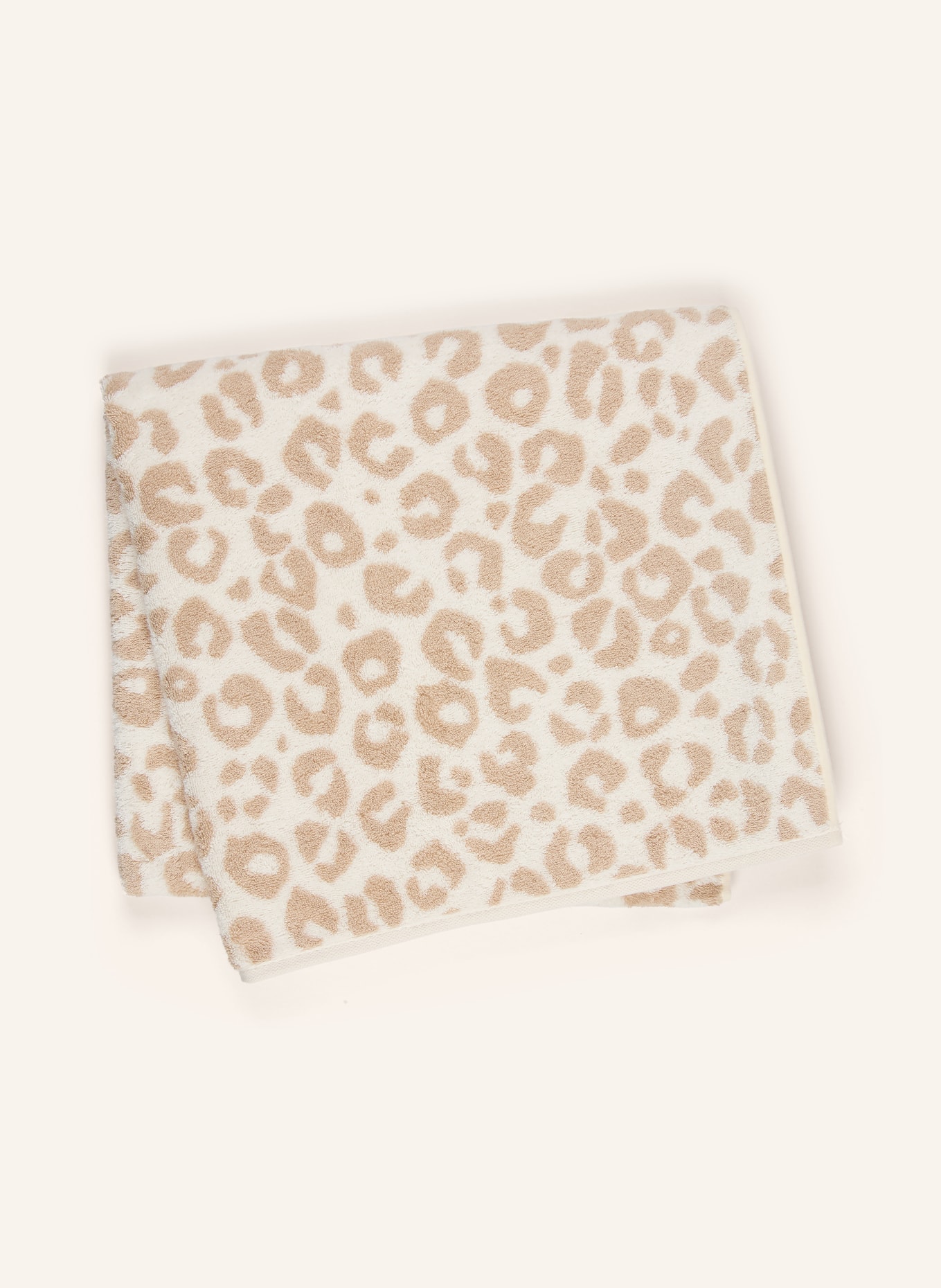 Cawö Douchehanddoek TWO-TONE LEO: CRÈME / BEIGE