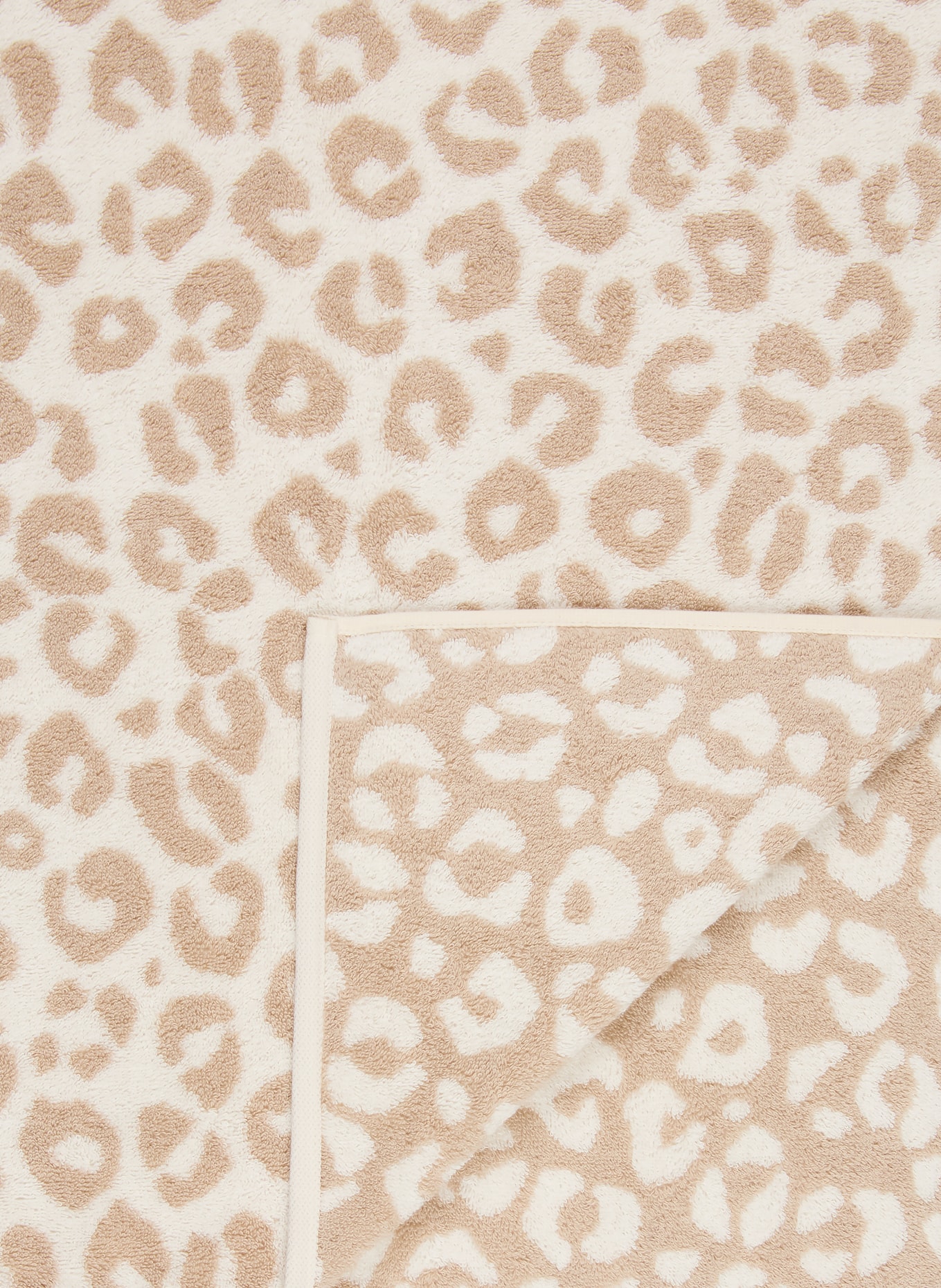 Cawö Douchehanddoek TWO-TONE LEO: CRÈME / BEIGE