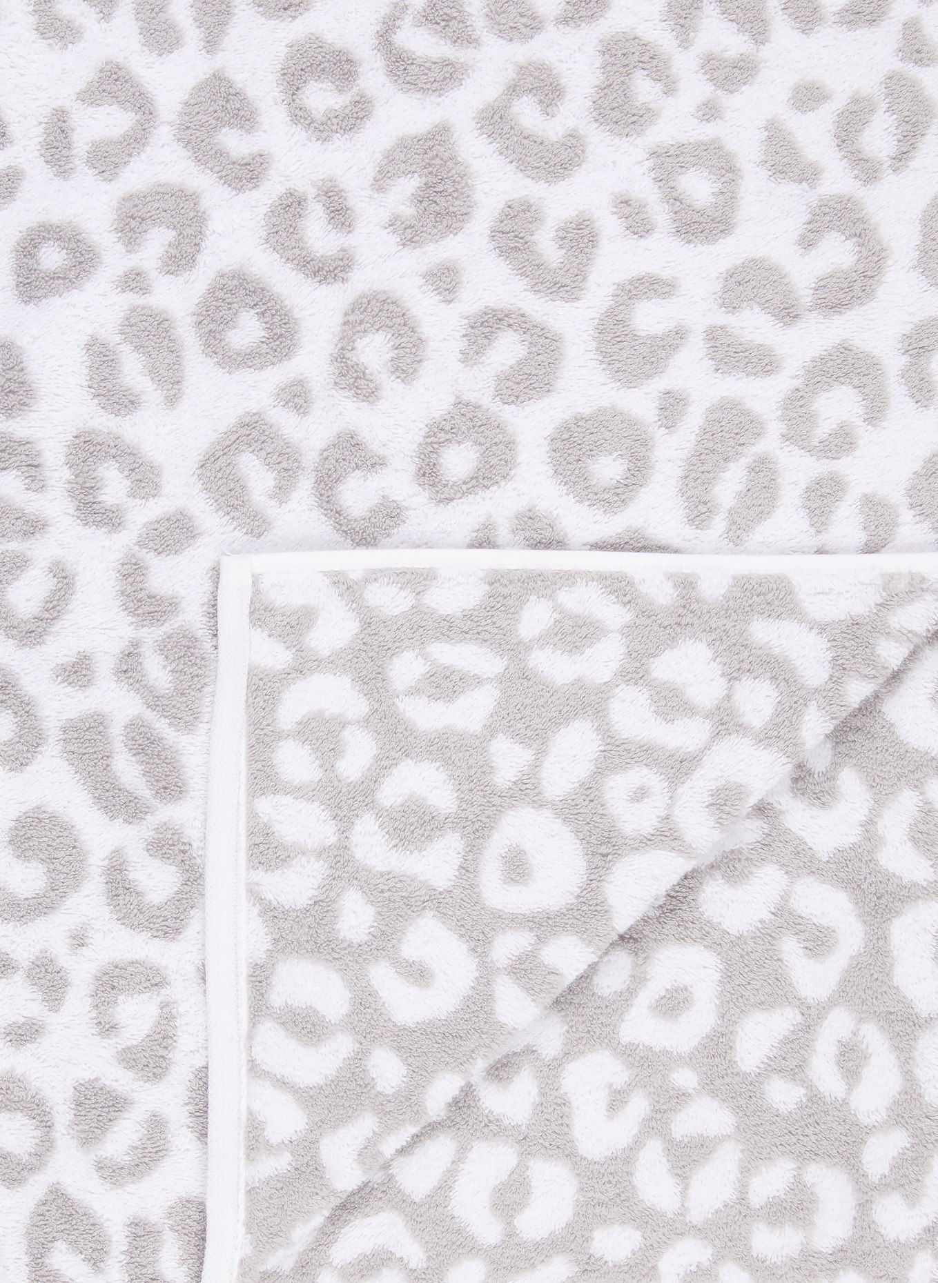 Cawö Douchehanddoek TWO-TONE LEO: GRIJS / WIT