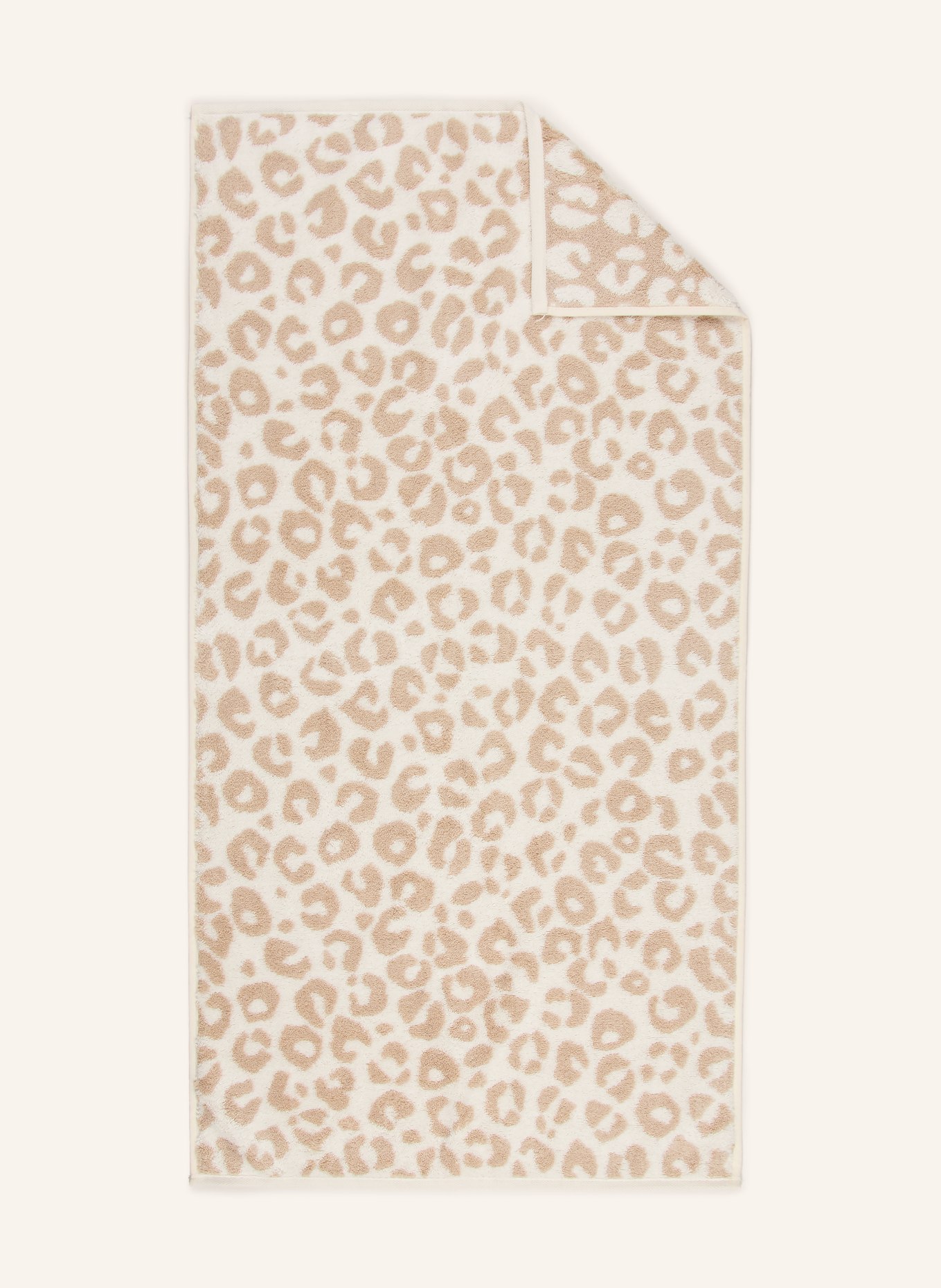Cawö Handdoek TWO-TONE LEO: CRÈME / BEIGE