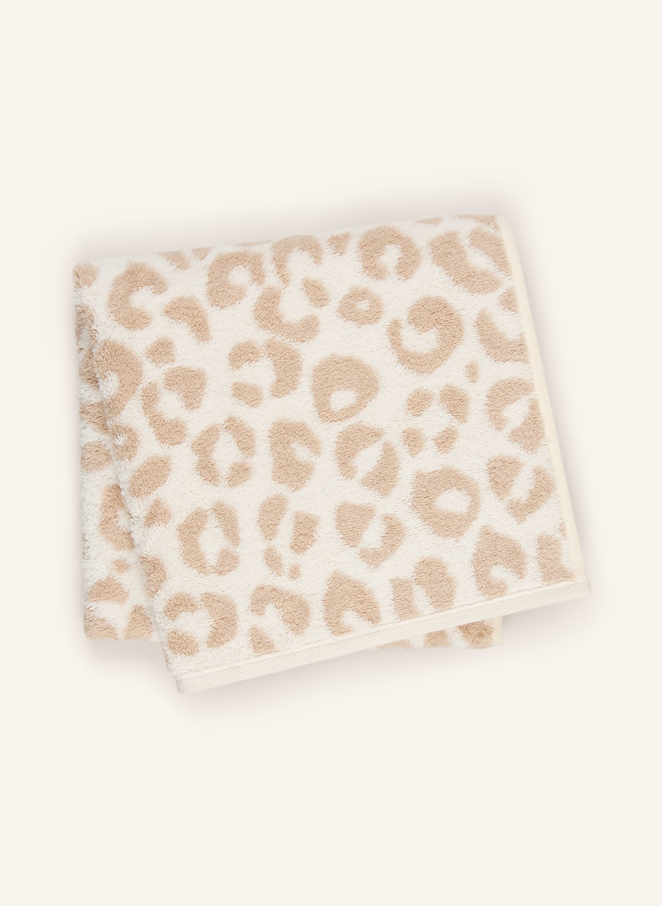 Cawö Handdoek TWO-TONE LEO: CRÈME / BEIGE