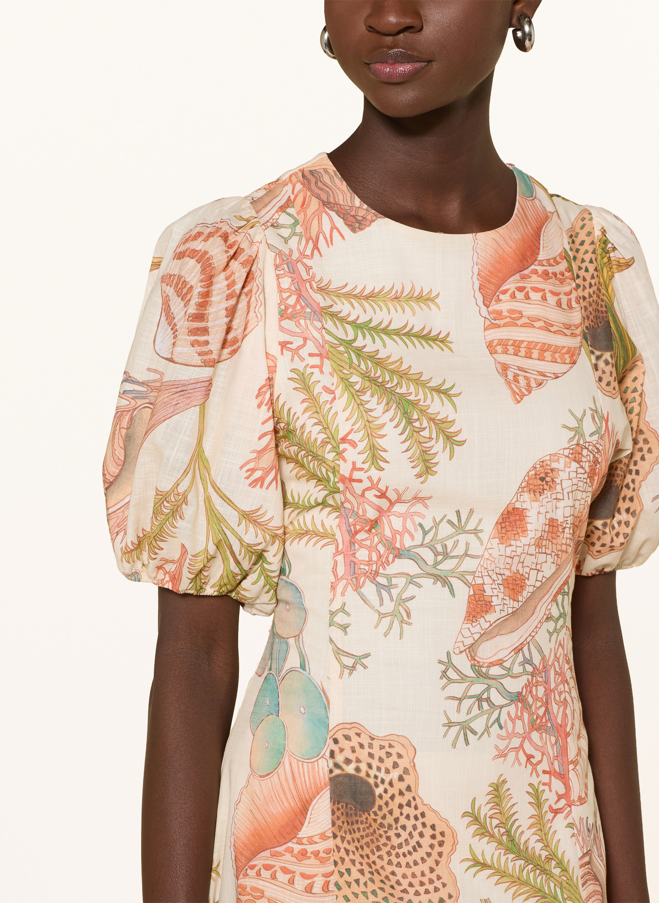 Rich & Royal dress: CREAM / LIGHT RED / LIGHT ORANGE