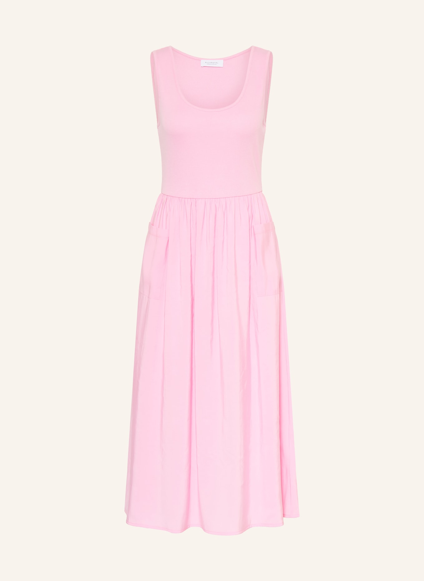 Rich & Royal Robe en mélange de matières: ROSE