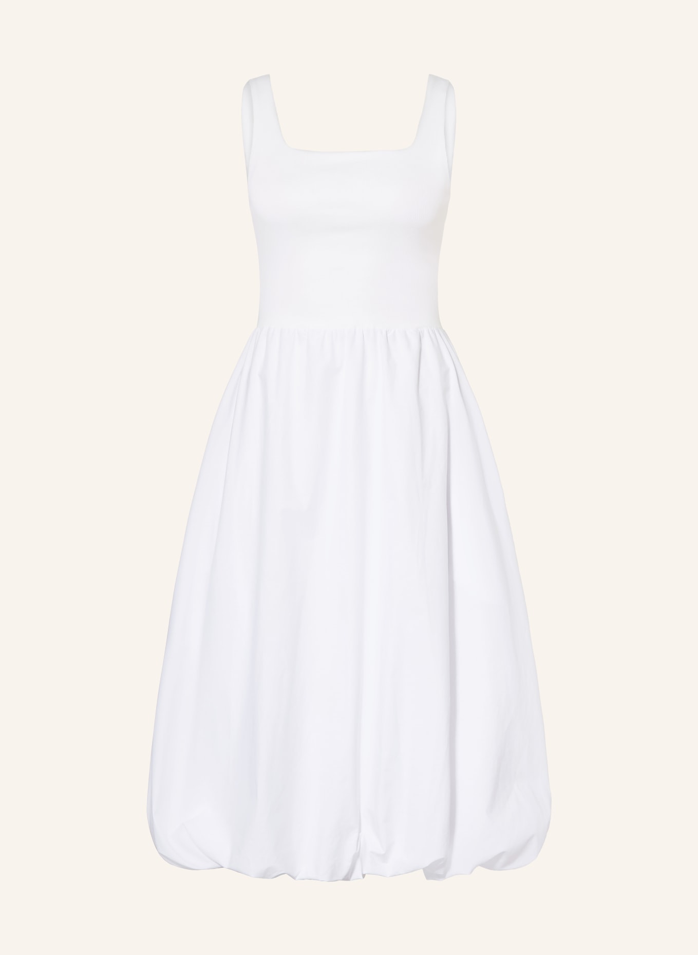 Rich & Royal Robe en mélange de matières: BLANC