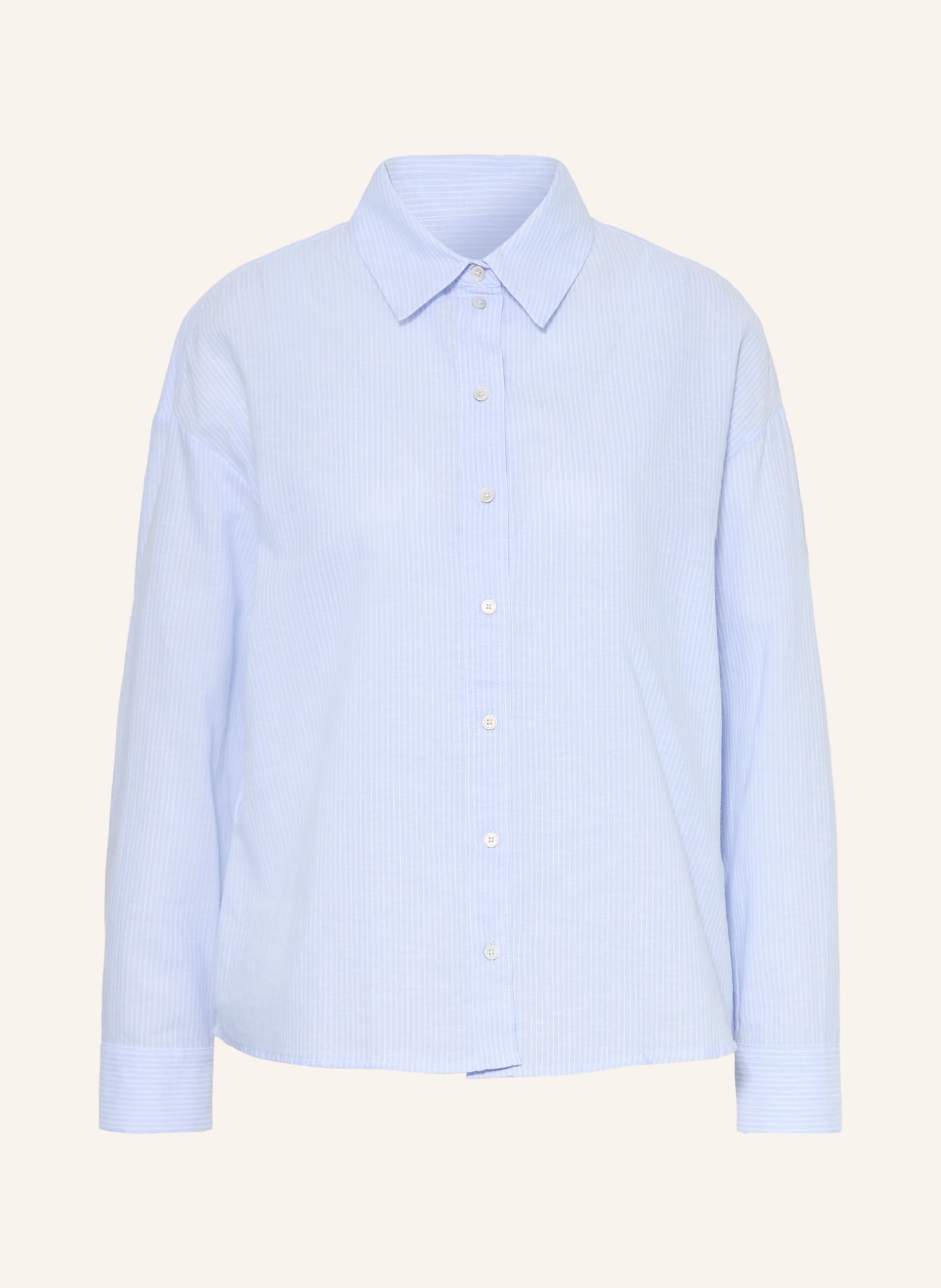 Rich & Royal Košile s lnem: TMAVĚ MODRÁ / BÍLÁ