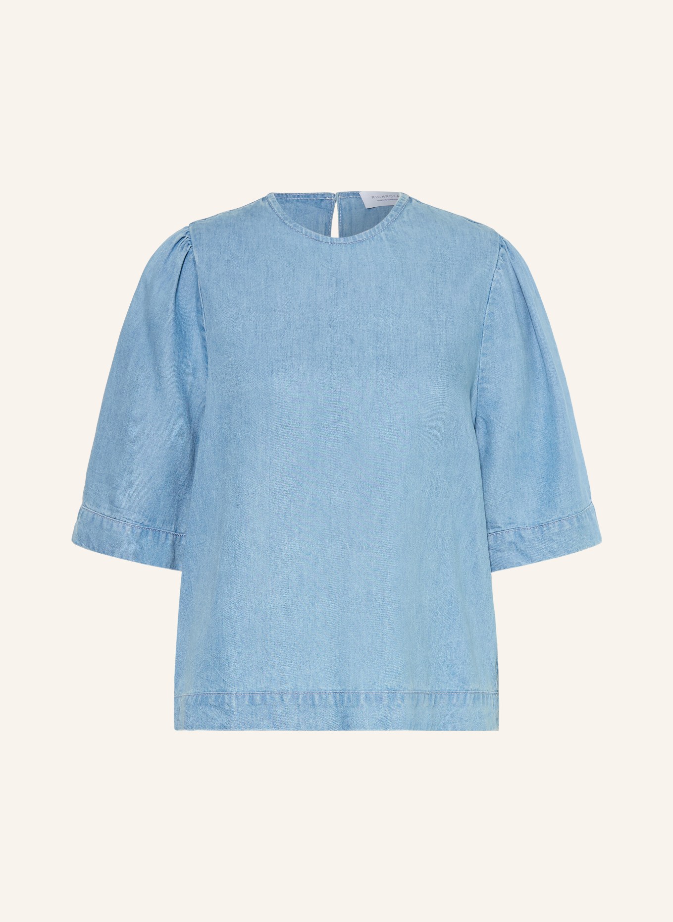 Rich & Royal Blusenshirt in Jeansoptik: HELLBLAU