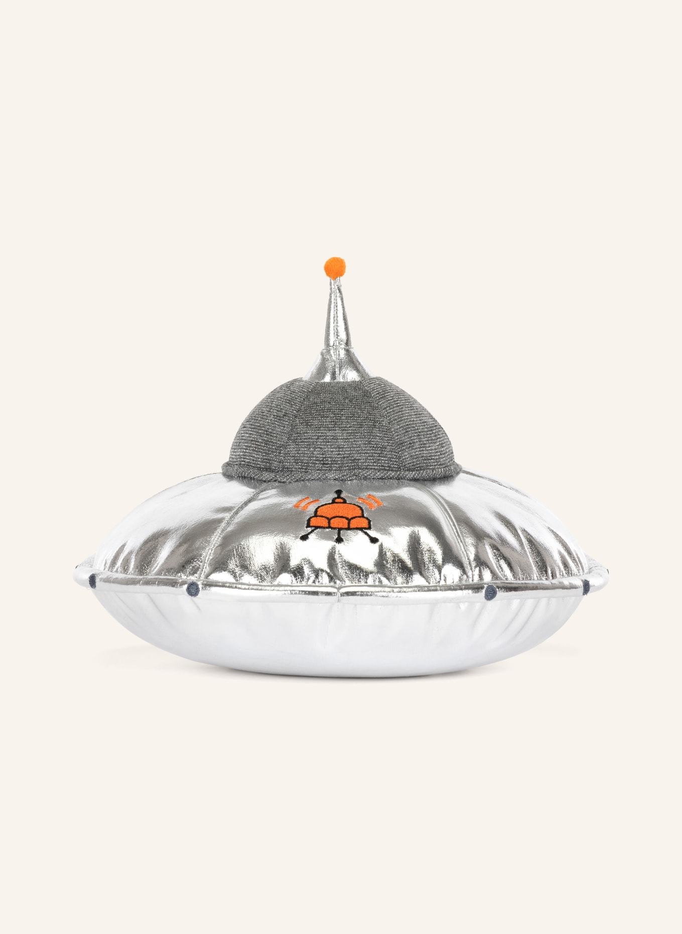 Jellycat Plyšová hračka AMUSEABLES JELLYSAUCER: STŘÍBRNÁ / ORANŽOVÁ / ČERNÁ
