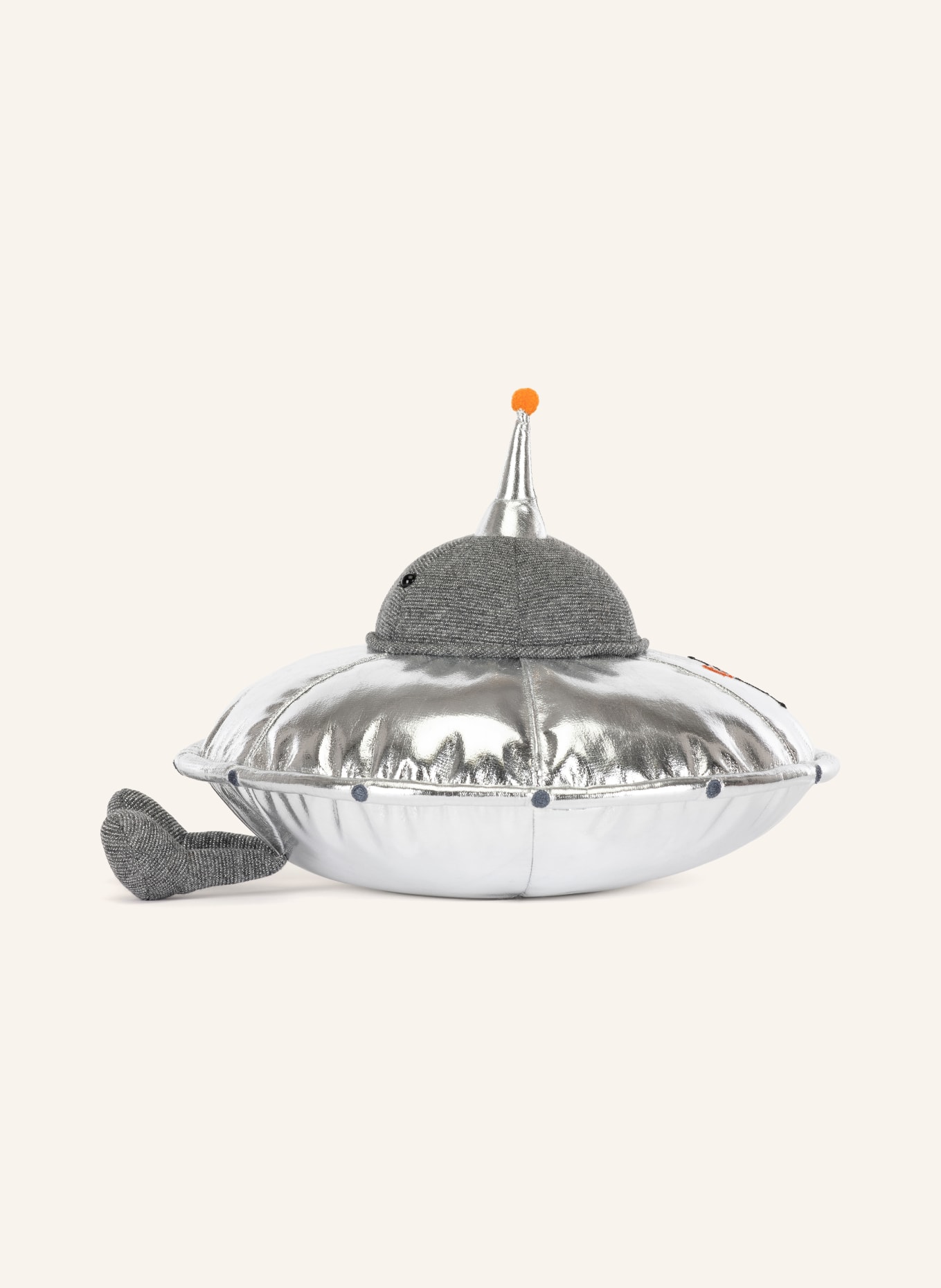 Jellycat Plyšová hračka AMUSEABLES JELLYSAUCER: STŘÍBRNÁ / ORANŽOVÁ / ČERNÁ