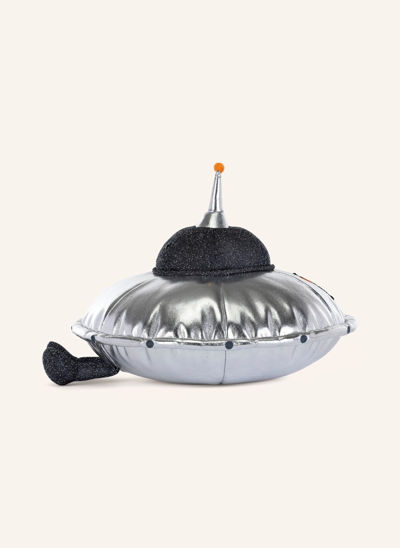Jellycat Pluszowa zabawka AMUSEABLES JELLYSAUCER: SREBRNY / POMARAŃCZOWY / CZARNY