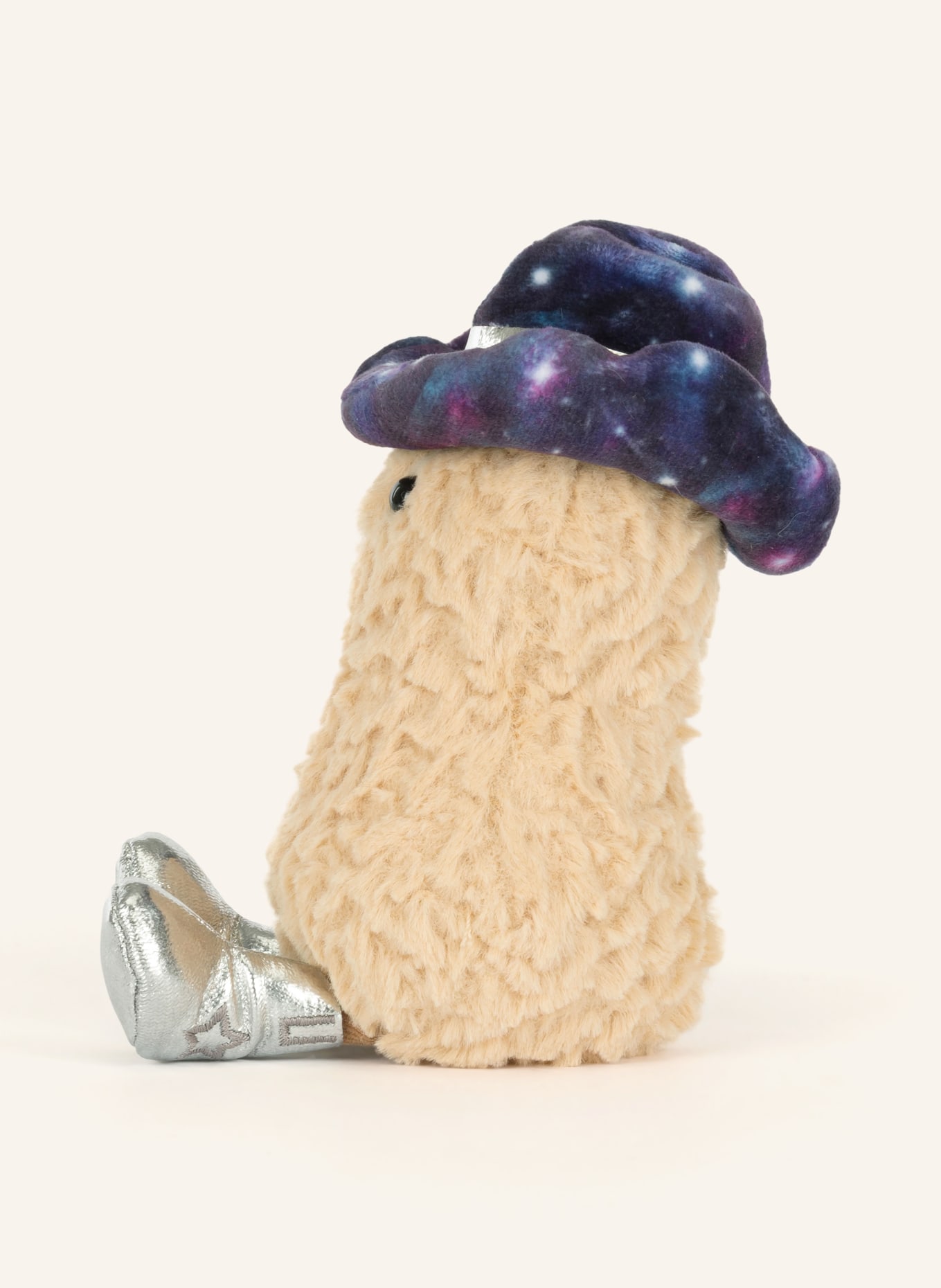 Jellycat Plyšová hračka AMUSEABLES PEANUT SPACE RODEO: BÉŽOVÁ / TMAVĚ FIALOVÁ / TMAVĚ MODRÁ