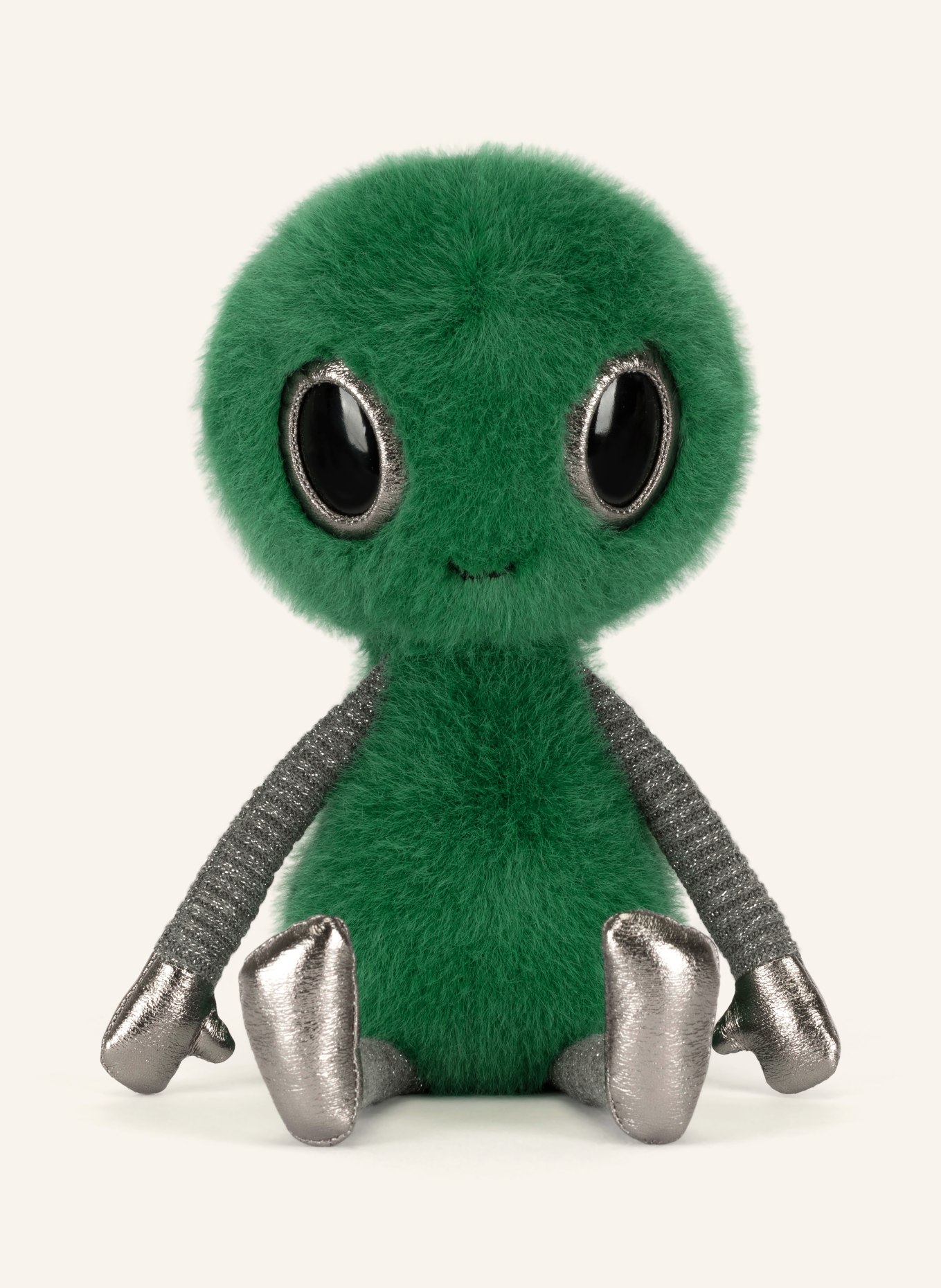 Jellycat Plyšová hračka ZYLLAN ALIEN: TMAVĚ ZELENÁ / STŘÍBRNÁ