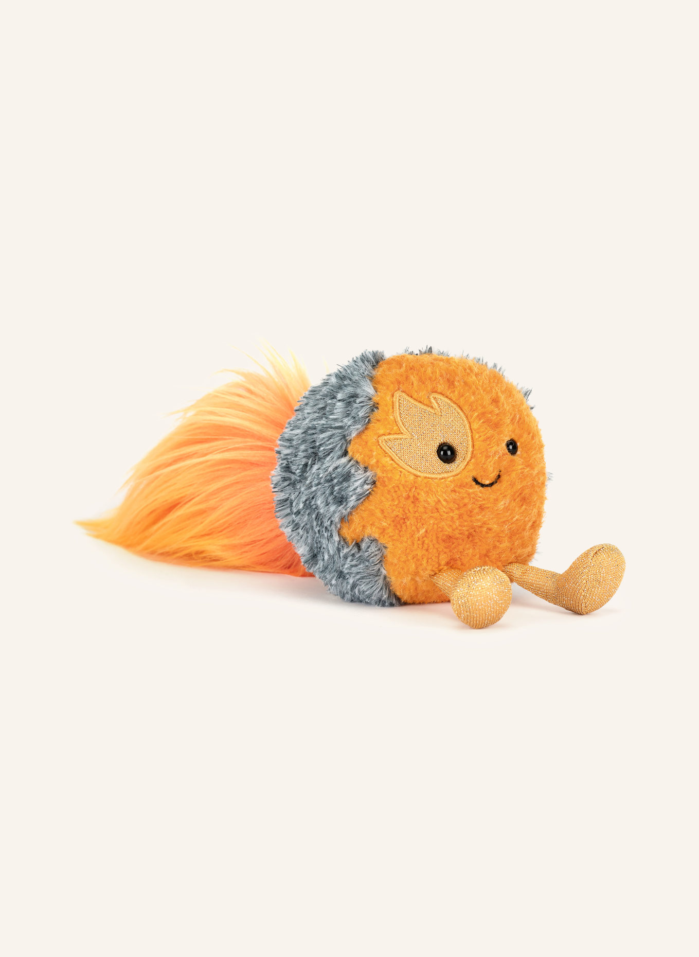 Jellycat Pluszowa zabawka AMUSEABLES SPACE COMET: POMARAŃCZOWY / SZARY