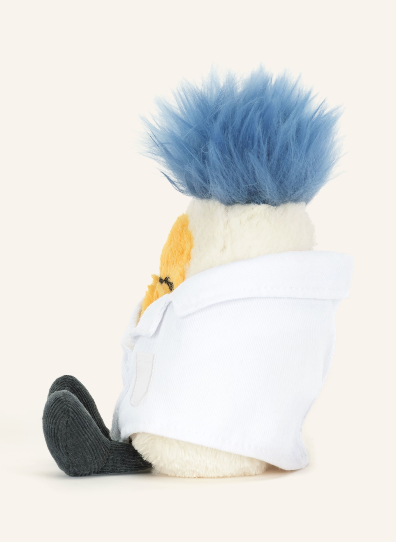 Jellycat Plyšová hračka AMUSEABLES BOILED EGG SCIENTIST: BÍLÁ / ŽLUTÁ / MODRÁ