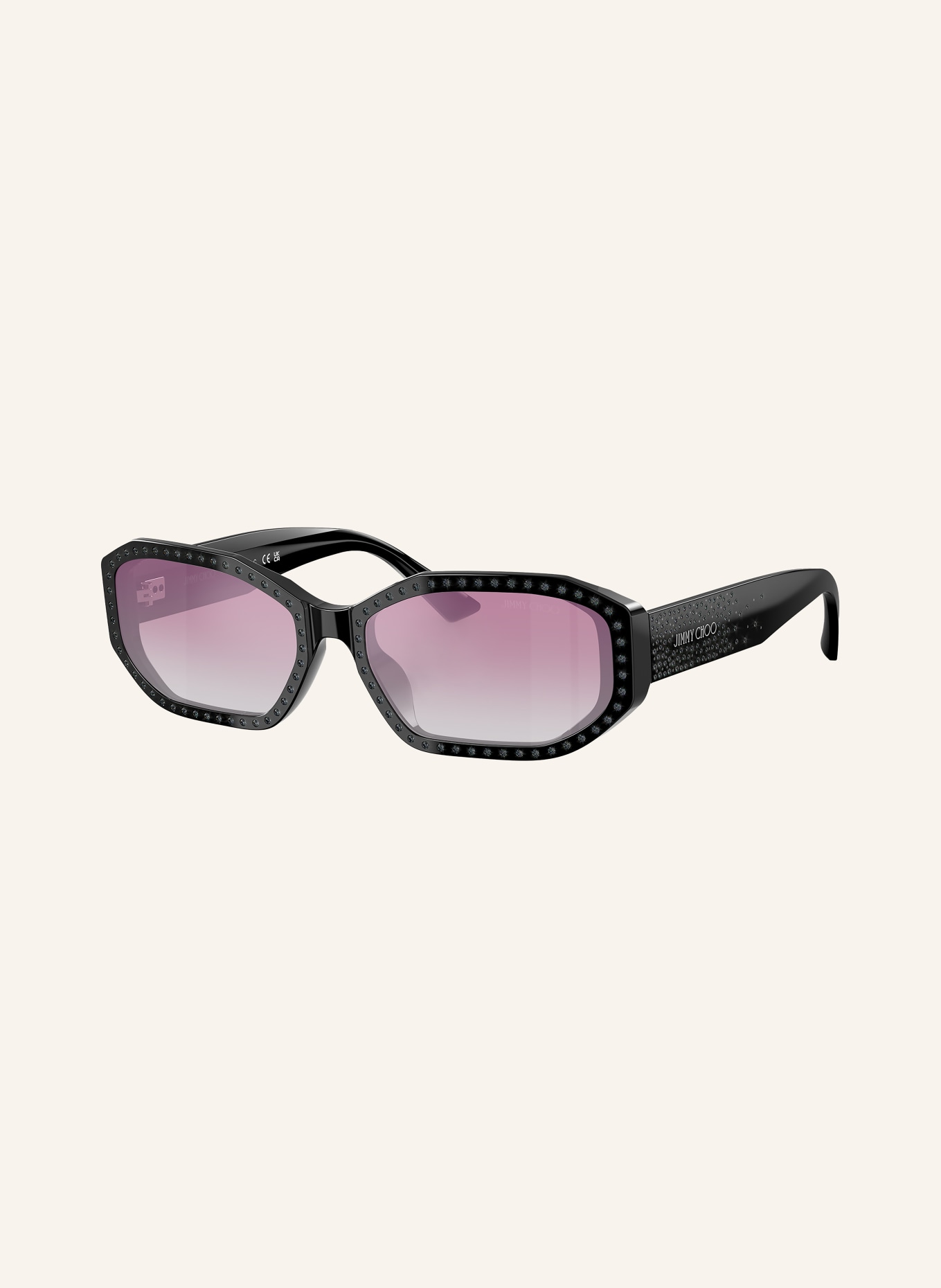 JIMMY CHOO Lunettes de soleil JC5021BU: NOIR/ ROSE DÉGRADÉ