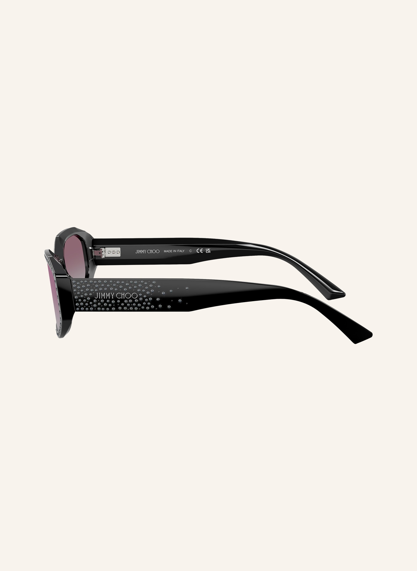 JIMMY CHOO Lunettes de soleil JC5021BU: NOIR/ ROSE DÉGRADÉ
