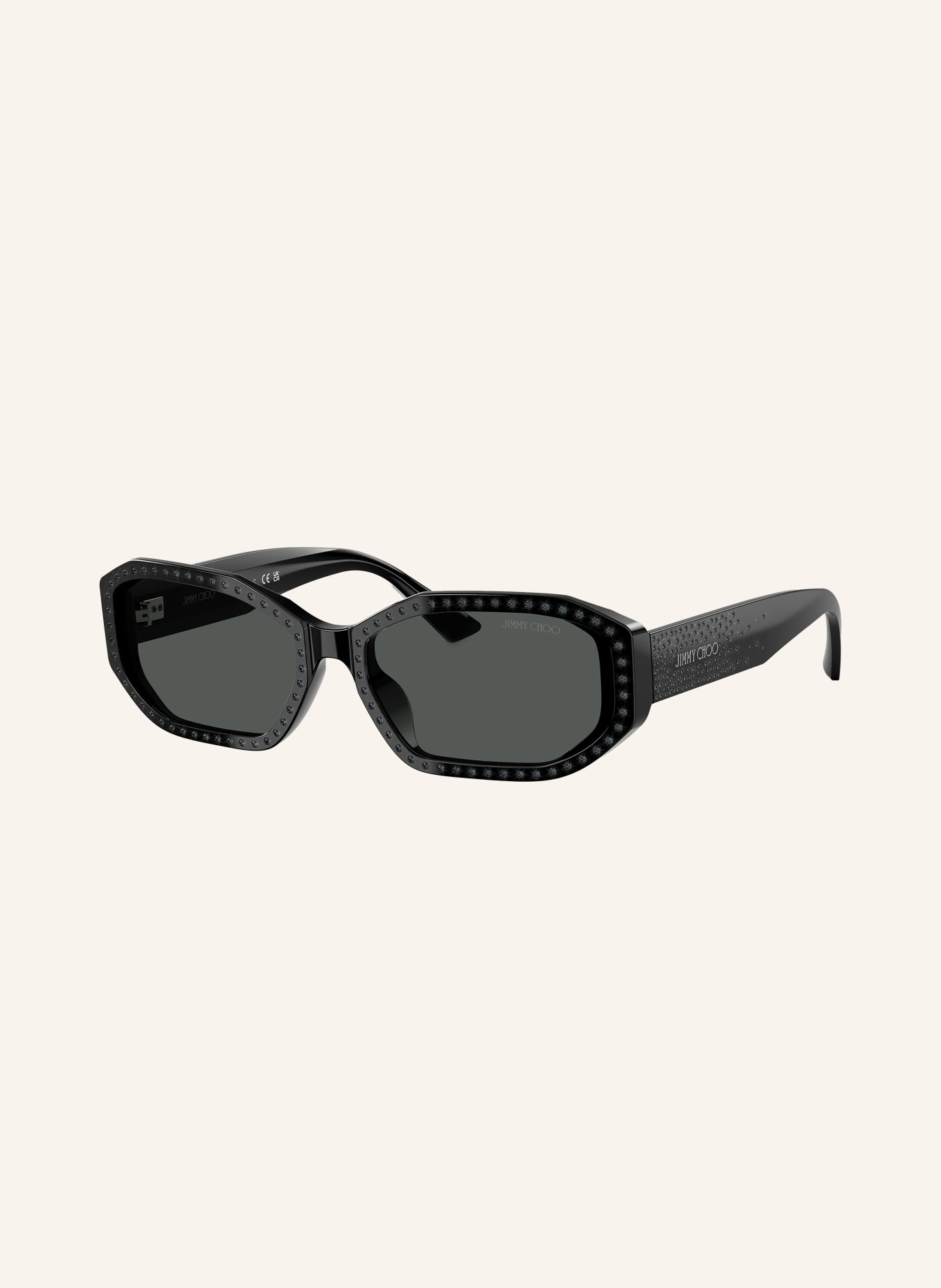 JIMMY CHOO Lunettes de soleil JC5021BU: NOIR/ GRIS FONCÉ