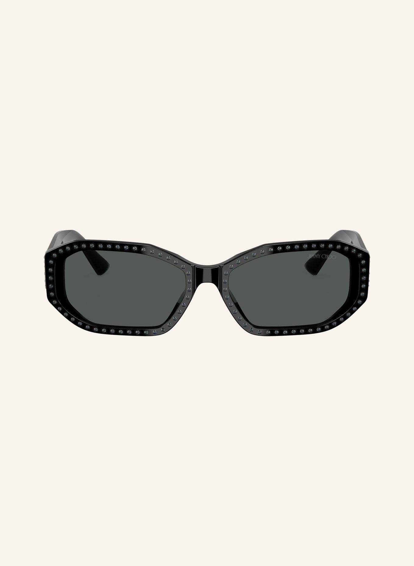 JIMMY CHOO Lunettes de soleil JC5021BU: NOIR/ GRIS FONCÉ
