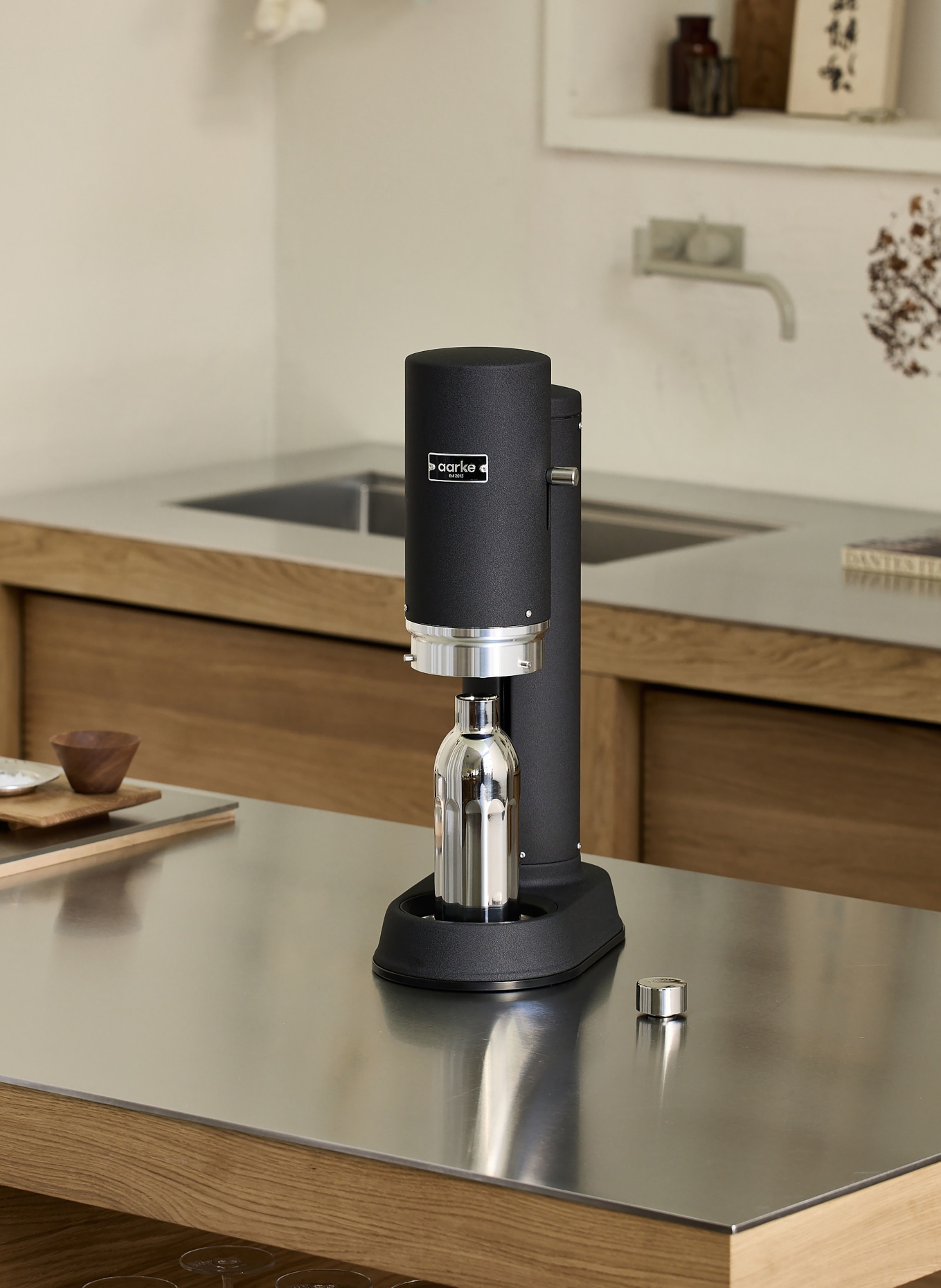 aarke Isolierflasche für Wassersprudler: SILBER