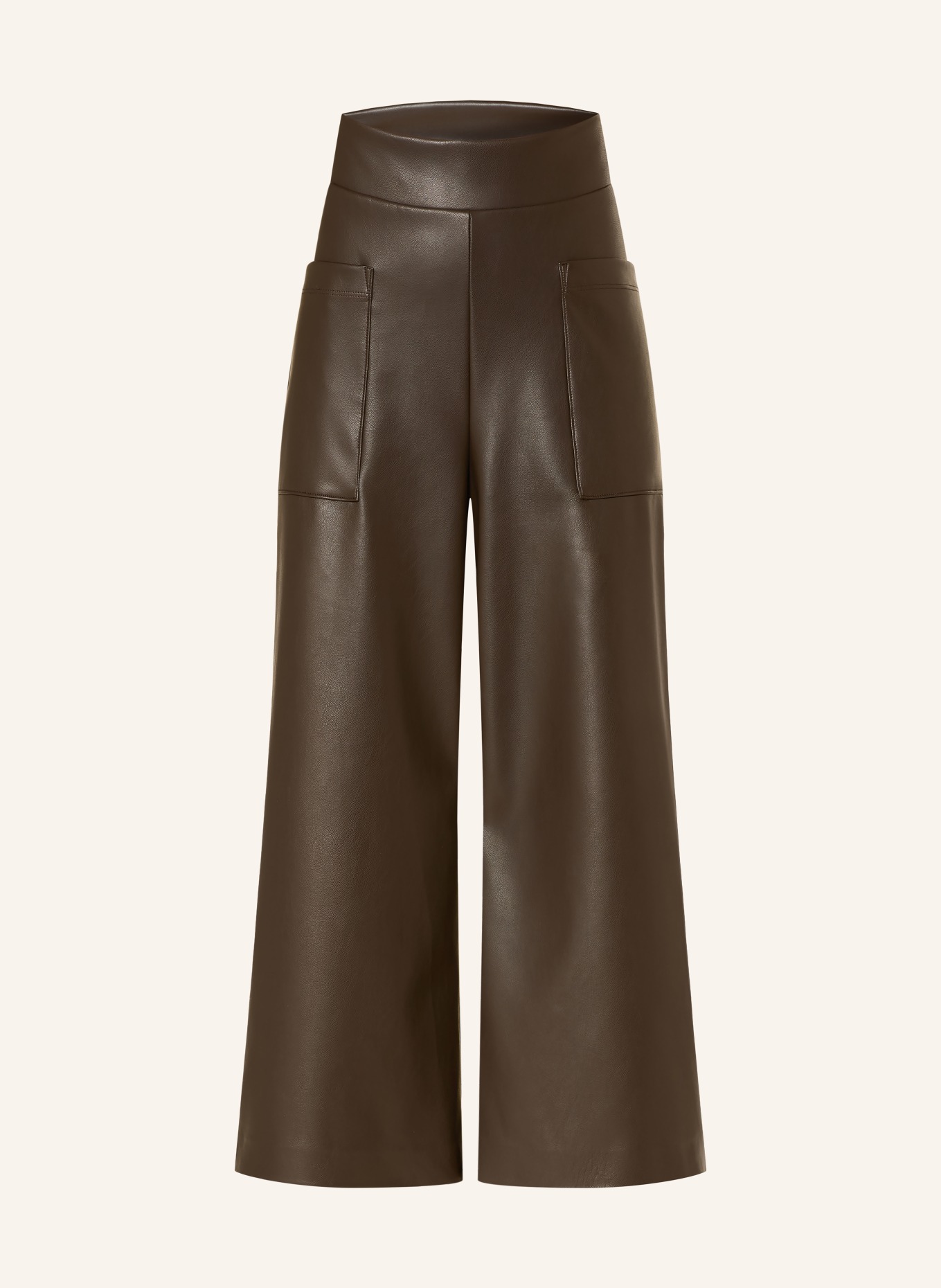 Joseph Ribkoff Culotte in Lederoptik: DUNKELBRAUN