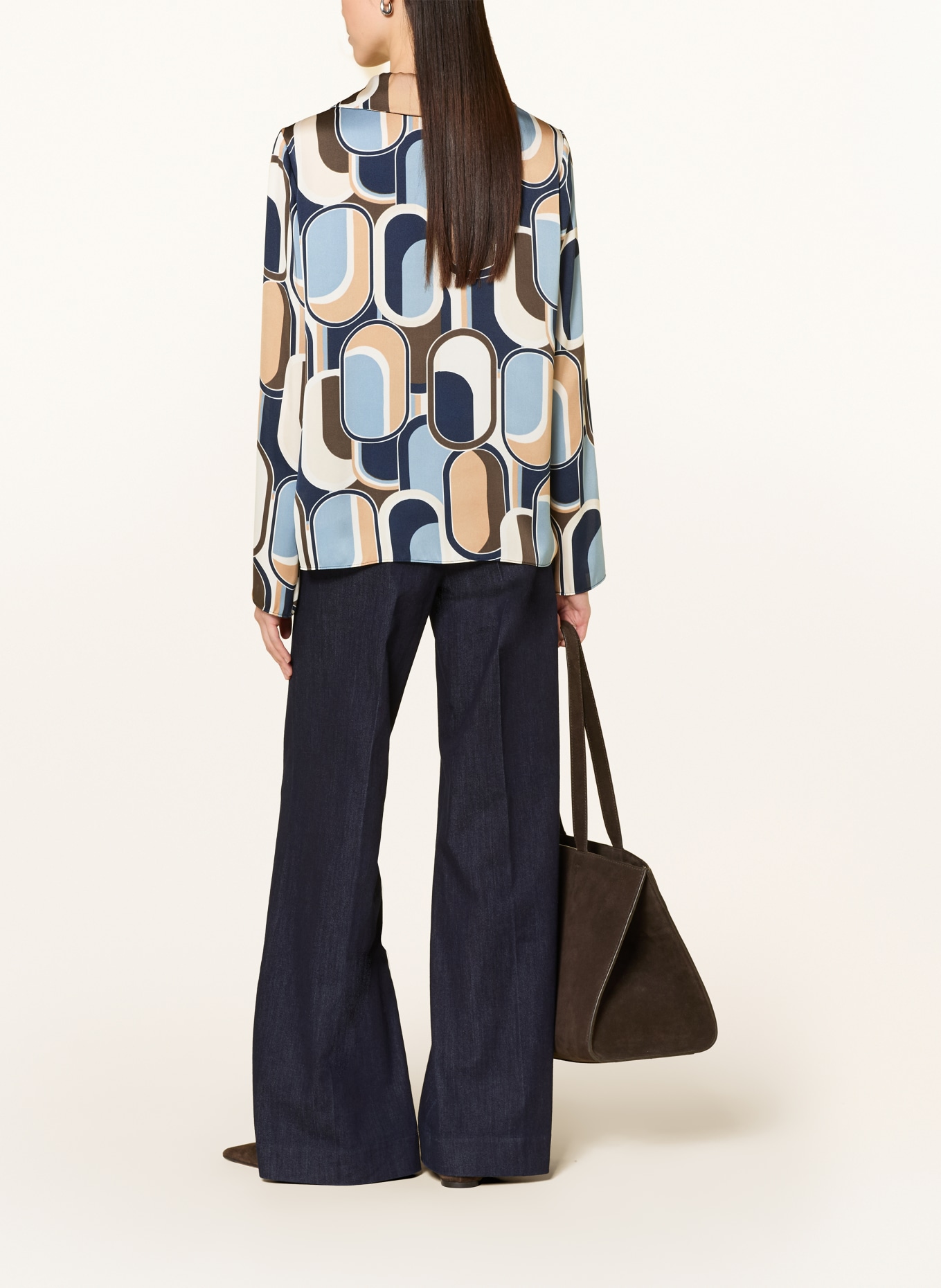 Joseph Ribkoff Blusenshirt: BLAUGRAU / BRAUN / ECRU