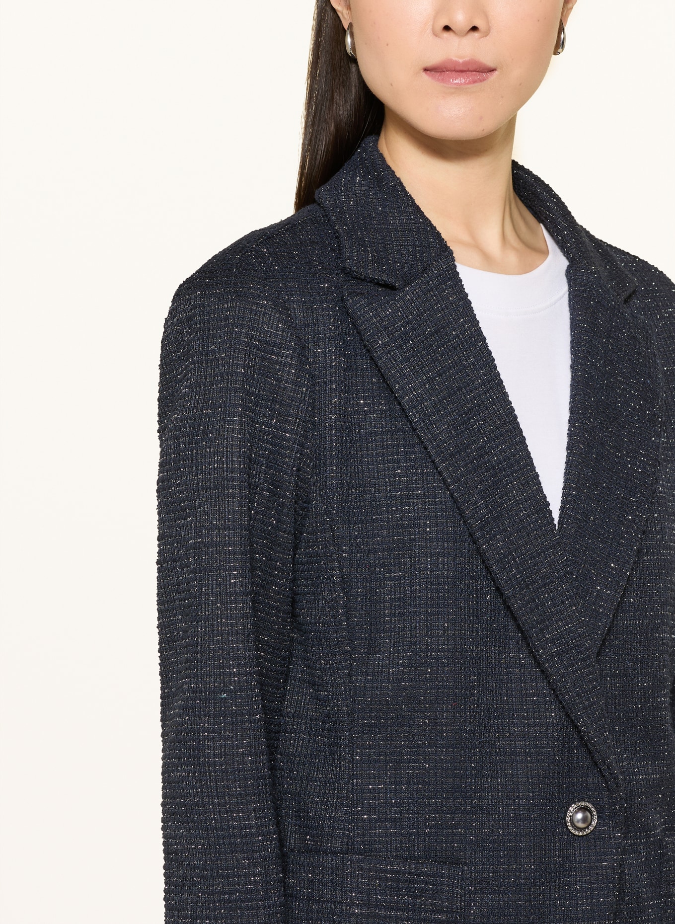 Joseph Ribkoff Blazer mit Glitzergarn: DUNKELBLAU / SILBER