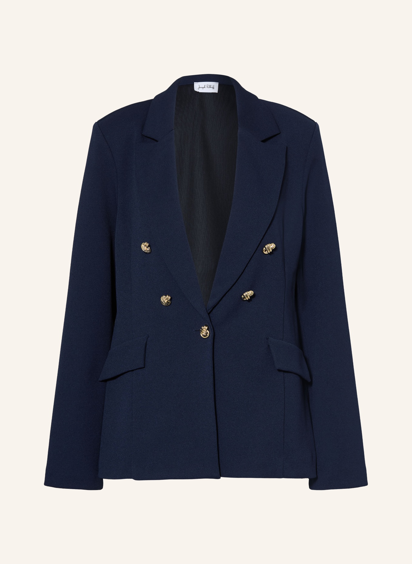 Joseph Ribkoff Jersey blazer: DONKERBLAUW / GOUD