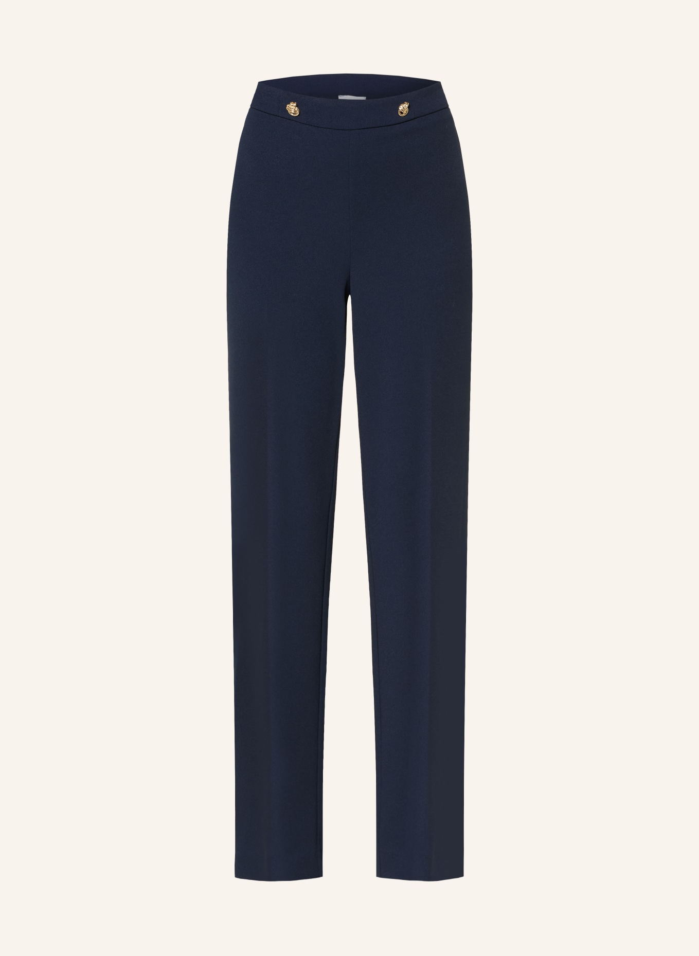 Joseph Ribkoff Marlenehose aus Jersey: DUNKELBLAU / GOLD