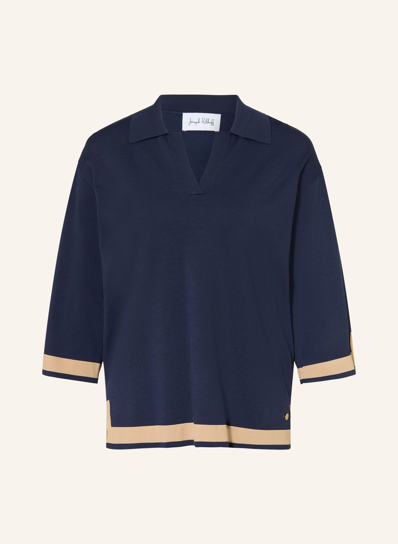 Joseph Ribkoff Pullover mit 3/4-Arm: DUNKELBLAU / CAMEL