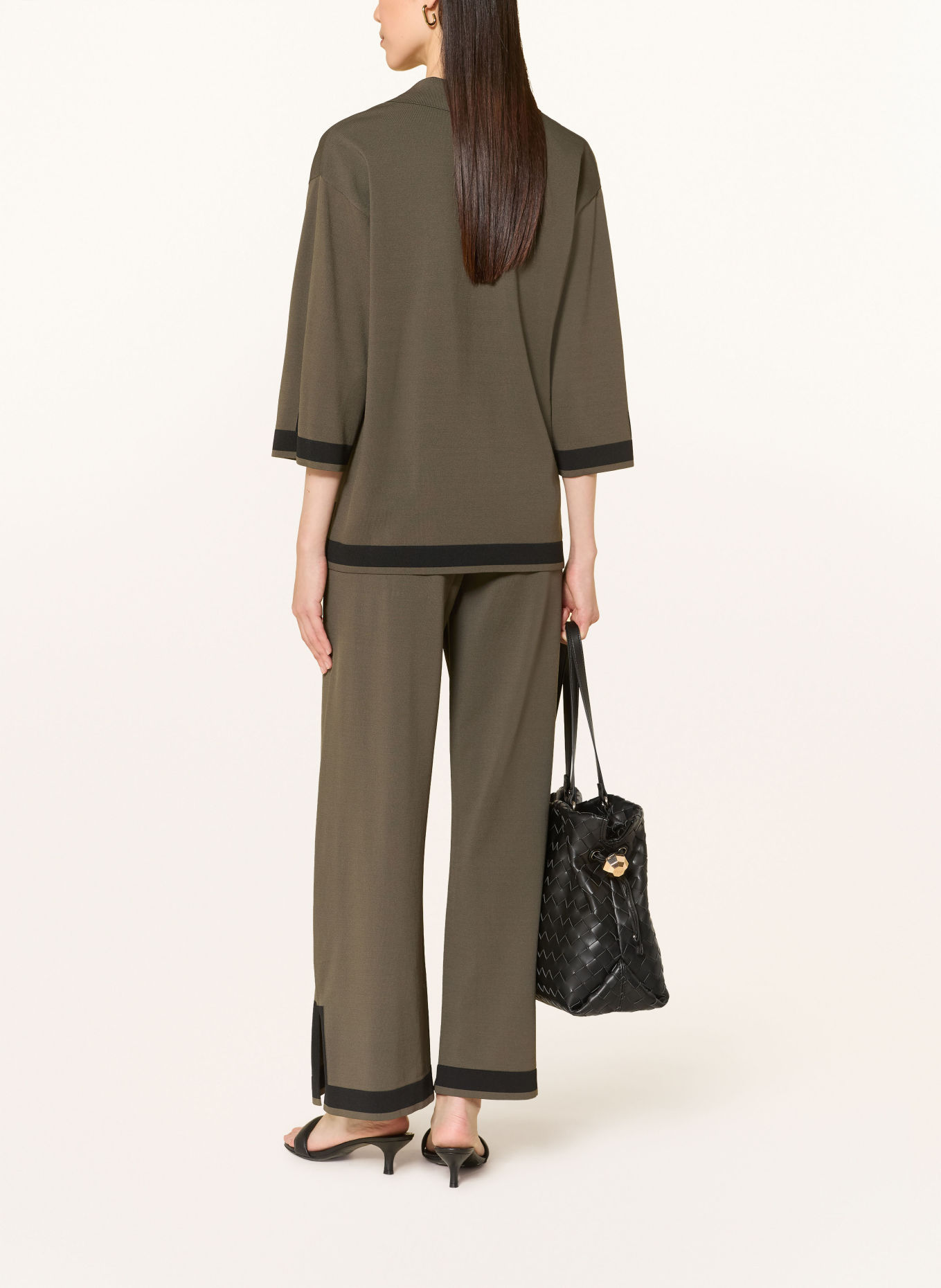 Joseph Ribkoff marlene pants: OLIVE / BLACK