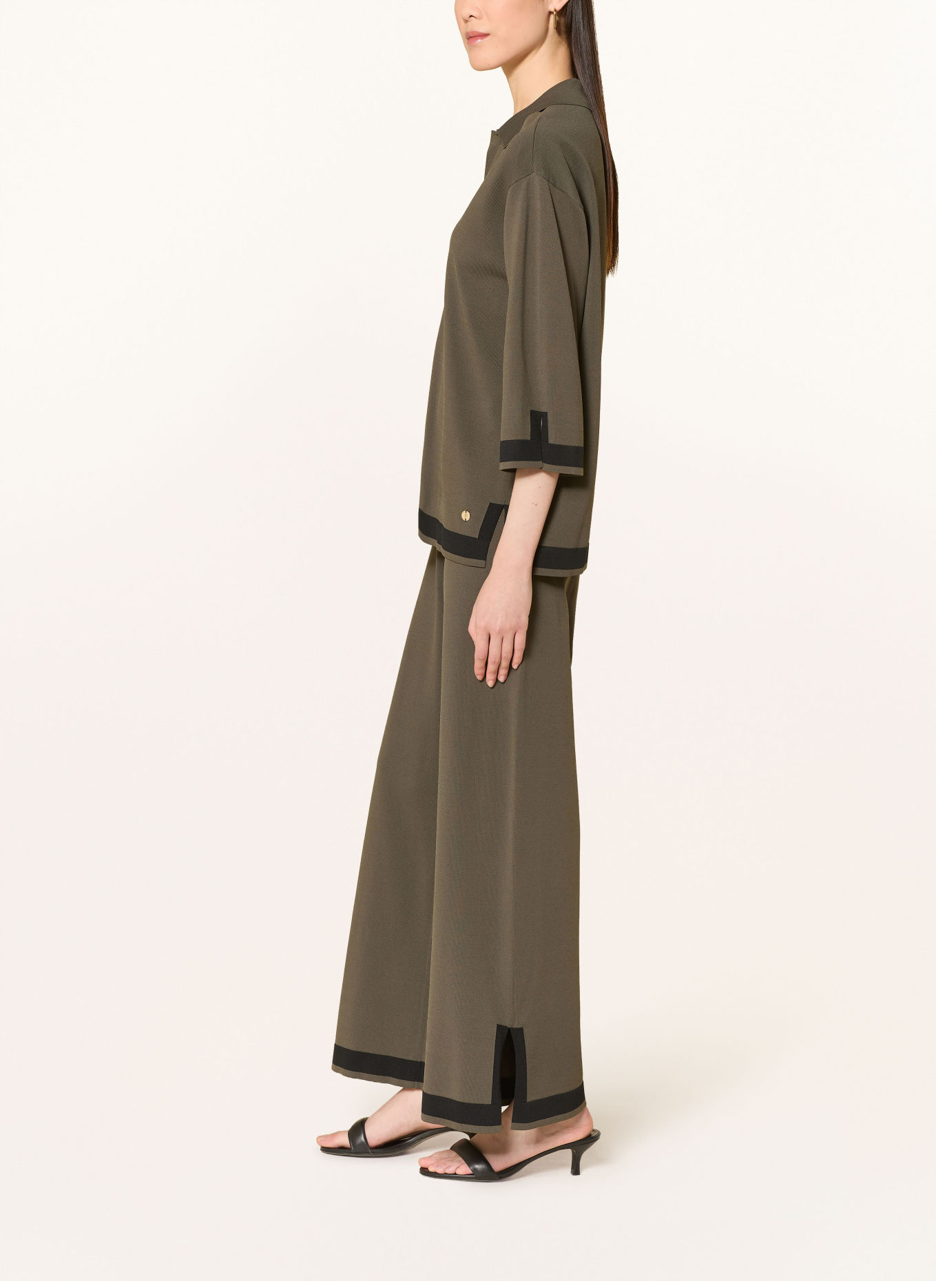 Joseph Ribkoff marlene pants: OLIVE / BLACK