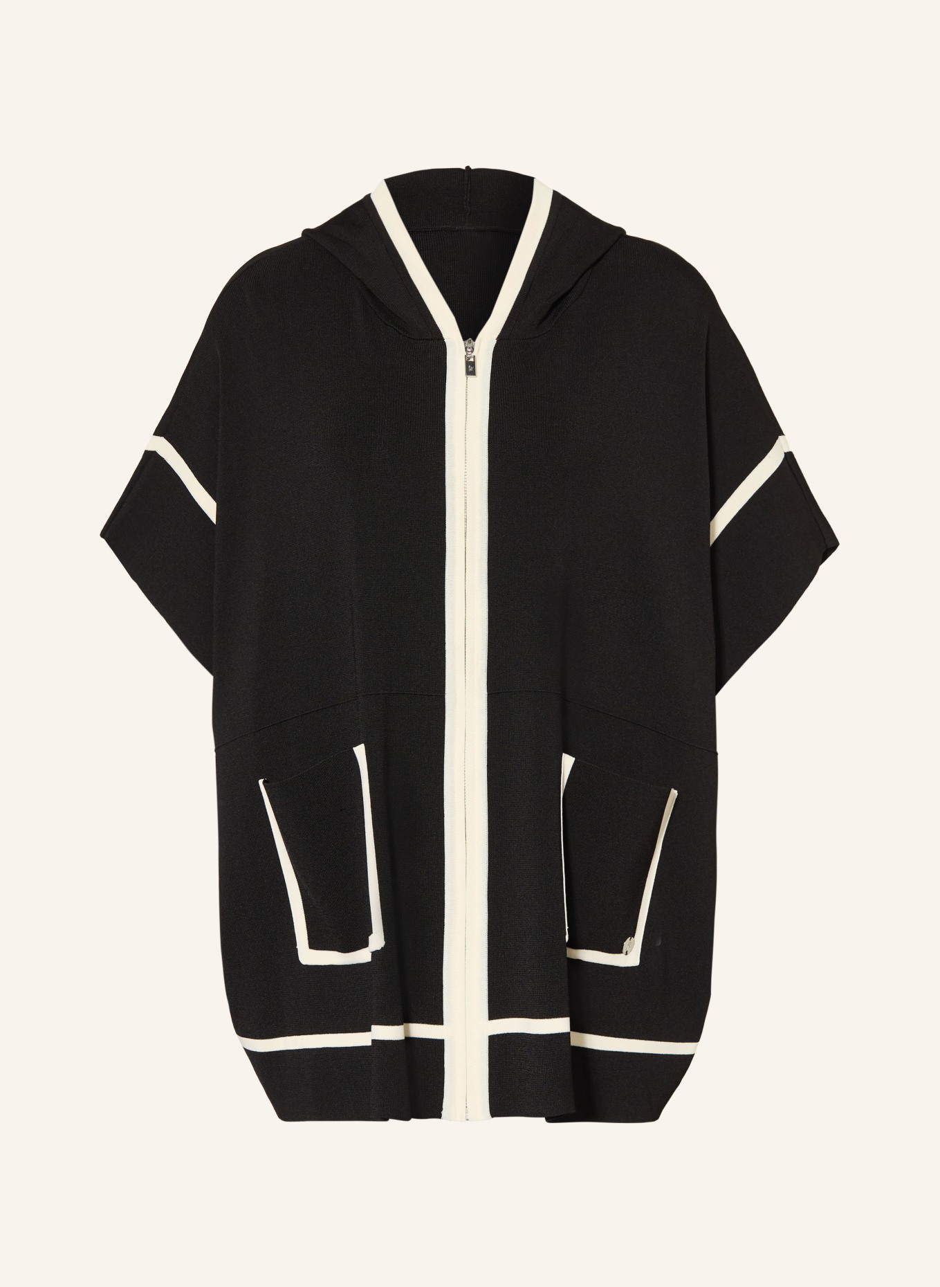 Joseph Ribkoff Strickjacke: SCHWARZ / WEISS