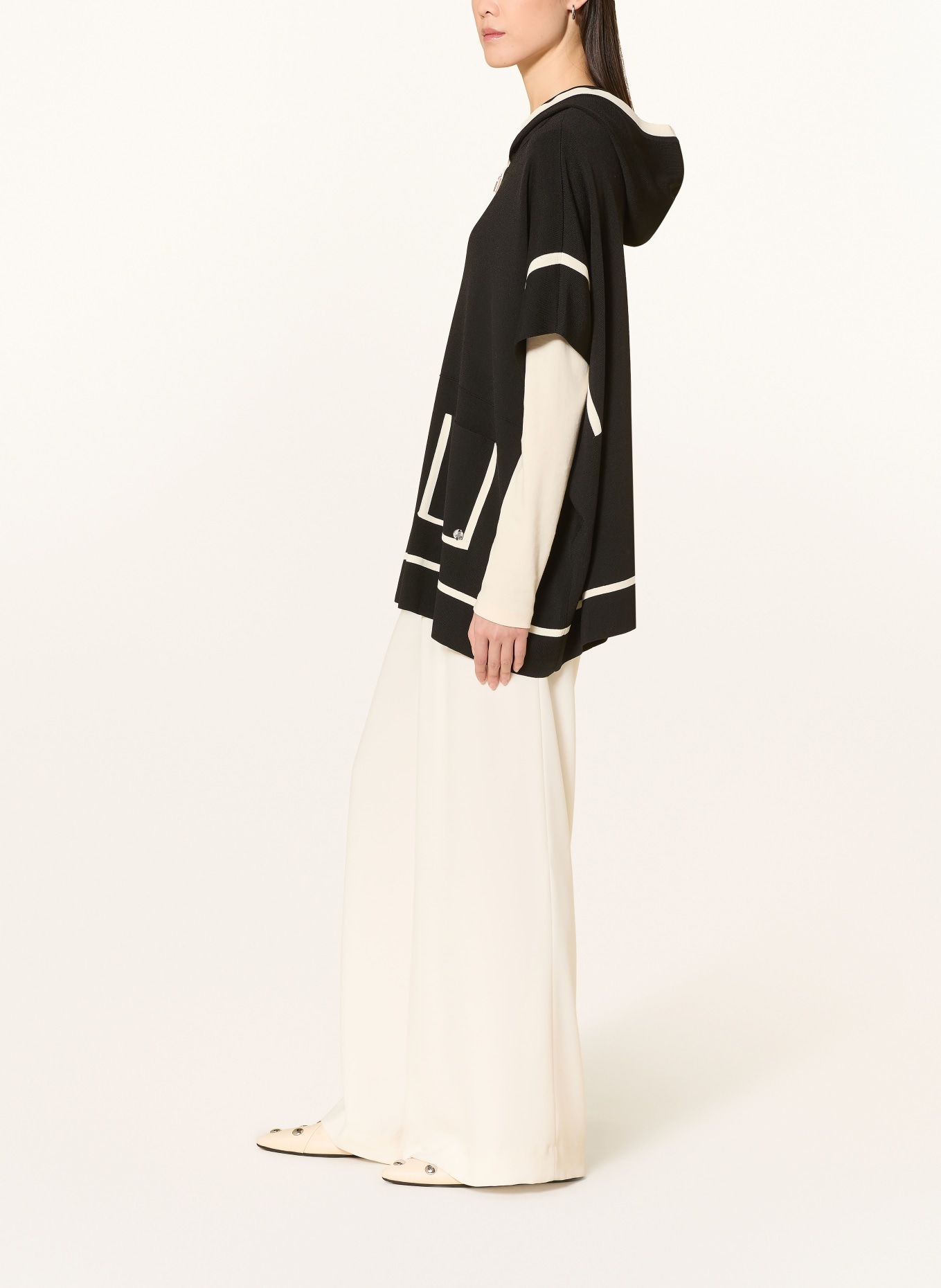 Joseph Ribkoff Strickjacke: SCHWARZ / WEISS