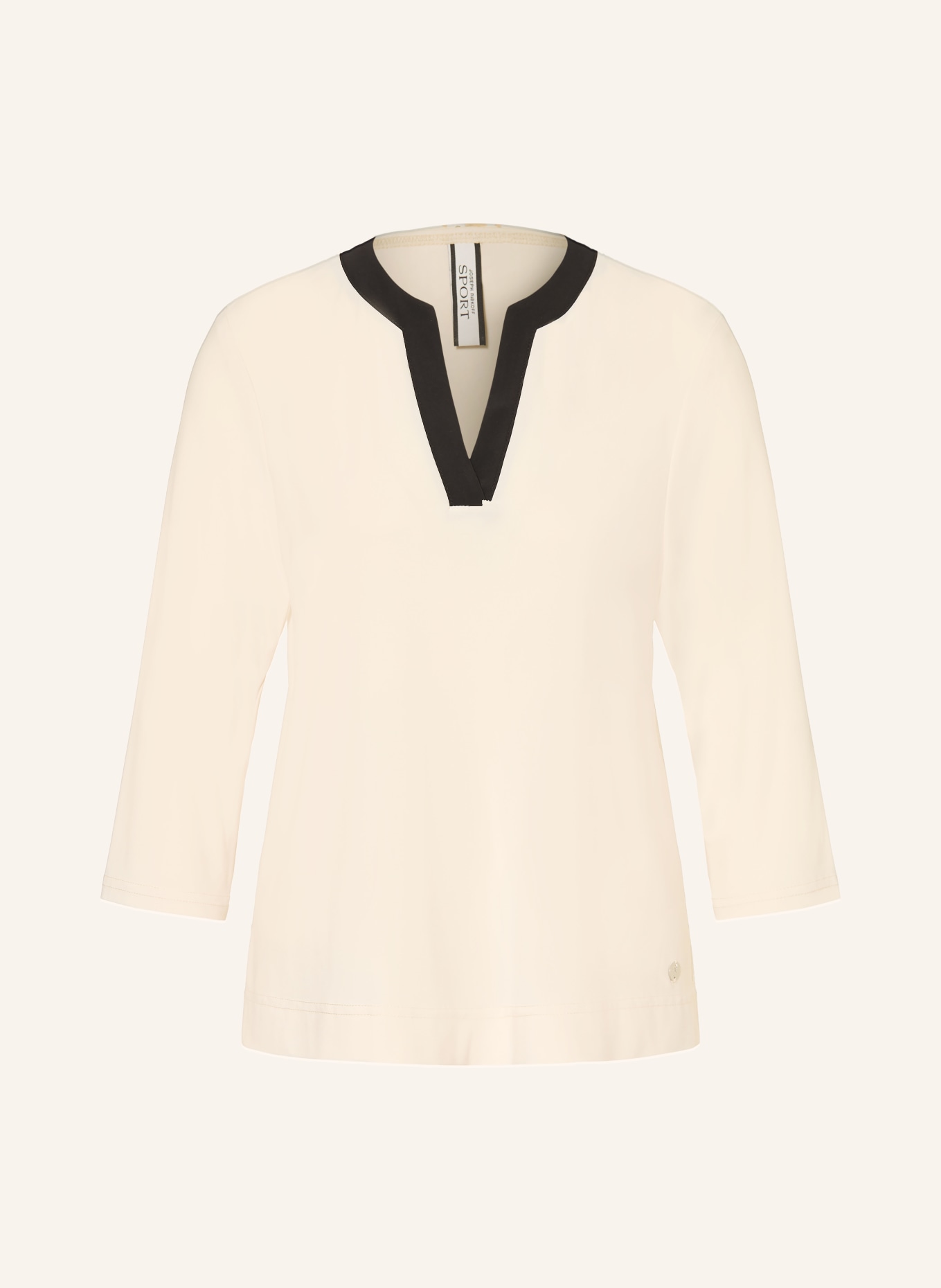 Joseph Ribkoff Blusenshirt aus Jersey mit 3/4-Arm: CREME / SCHWARZ