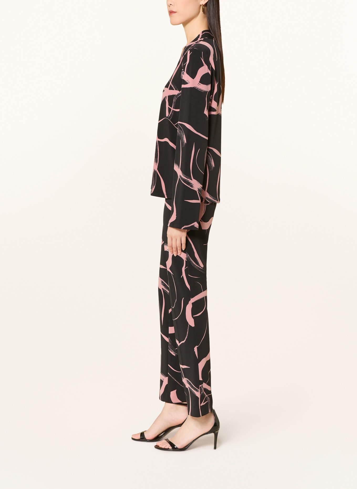 Joseph Ribkoff Jerseyhose: SCHWARZ / ROSA