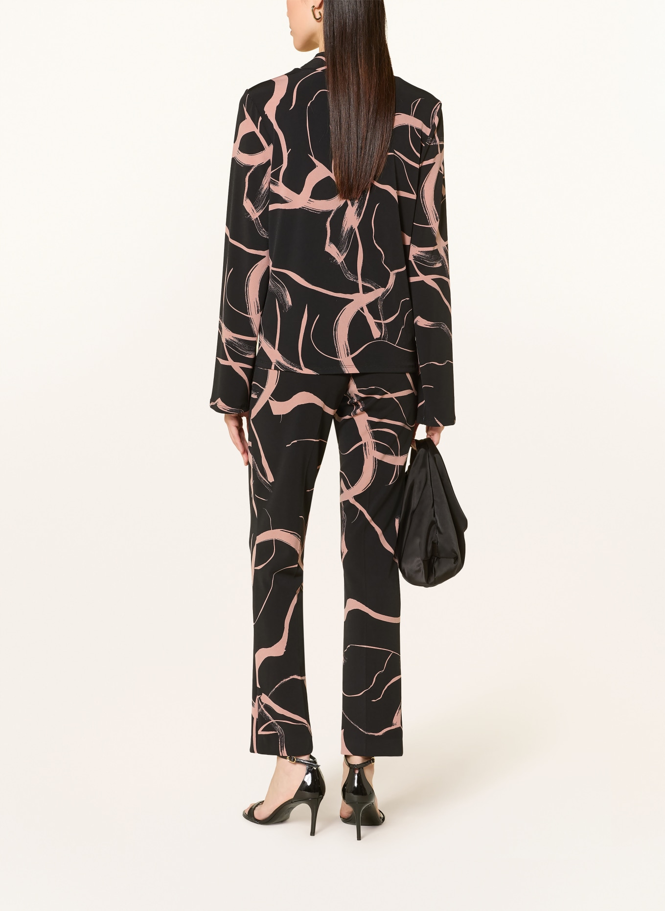 Joseph Ribkoff blouse shirt: BLACK / PINK