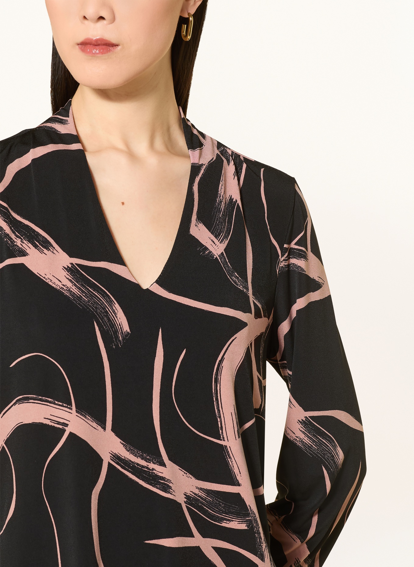 Joseph Ribkoff blouse shirt: BLACK / PINK