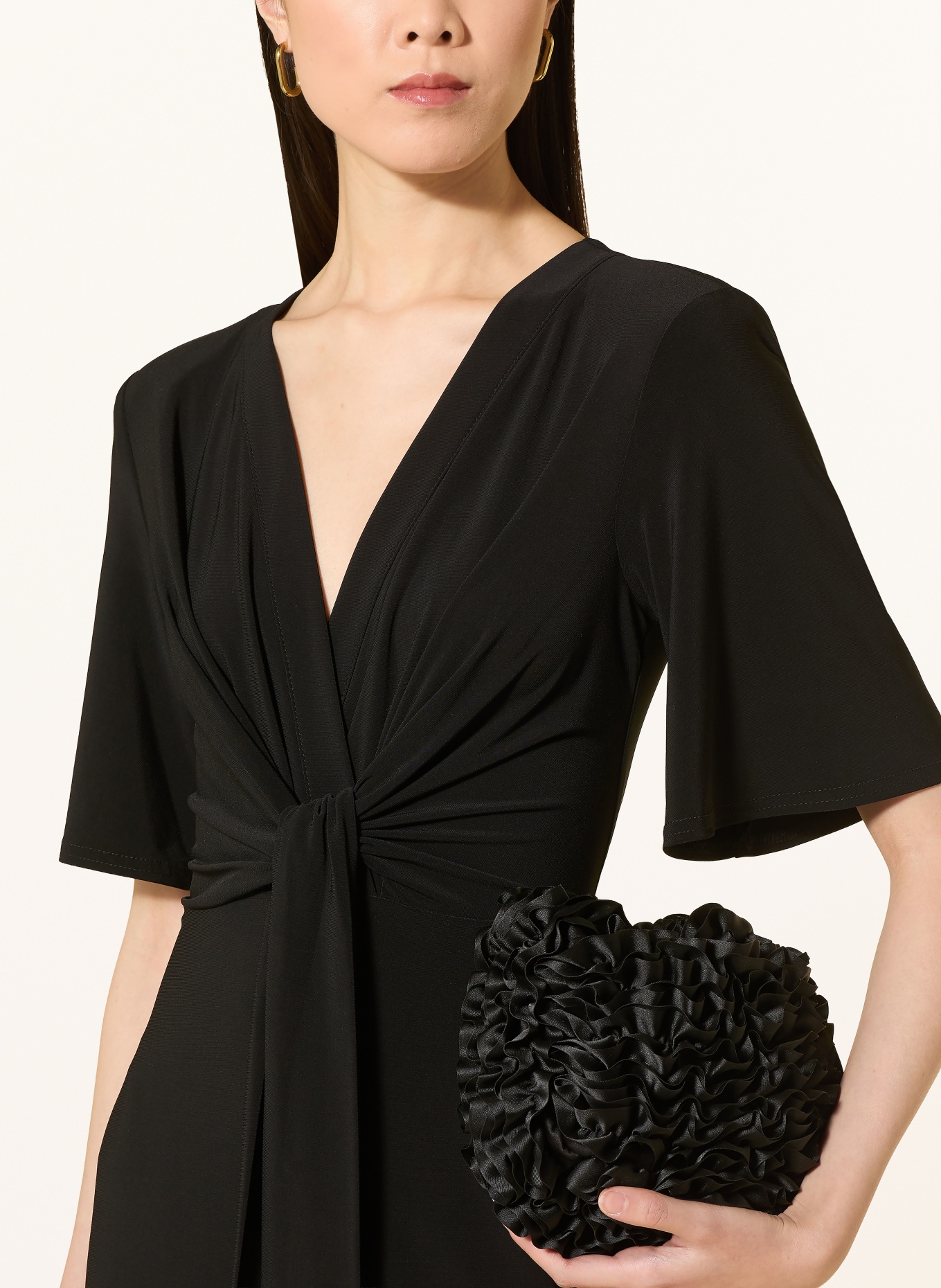 Joseph Ribkoff Wrap-style jumpsuit: BLACK