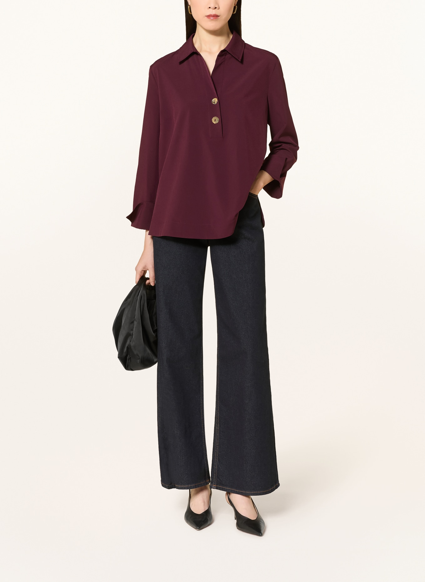 Joseph Ribkoff Blusenshirt mit 3/4-Arm: DUNKELROT